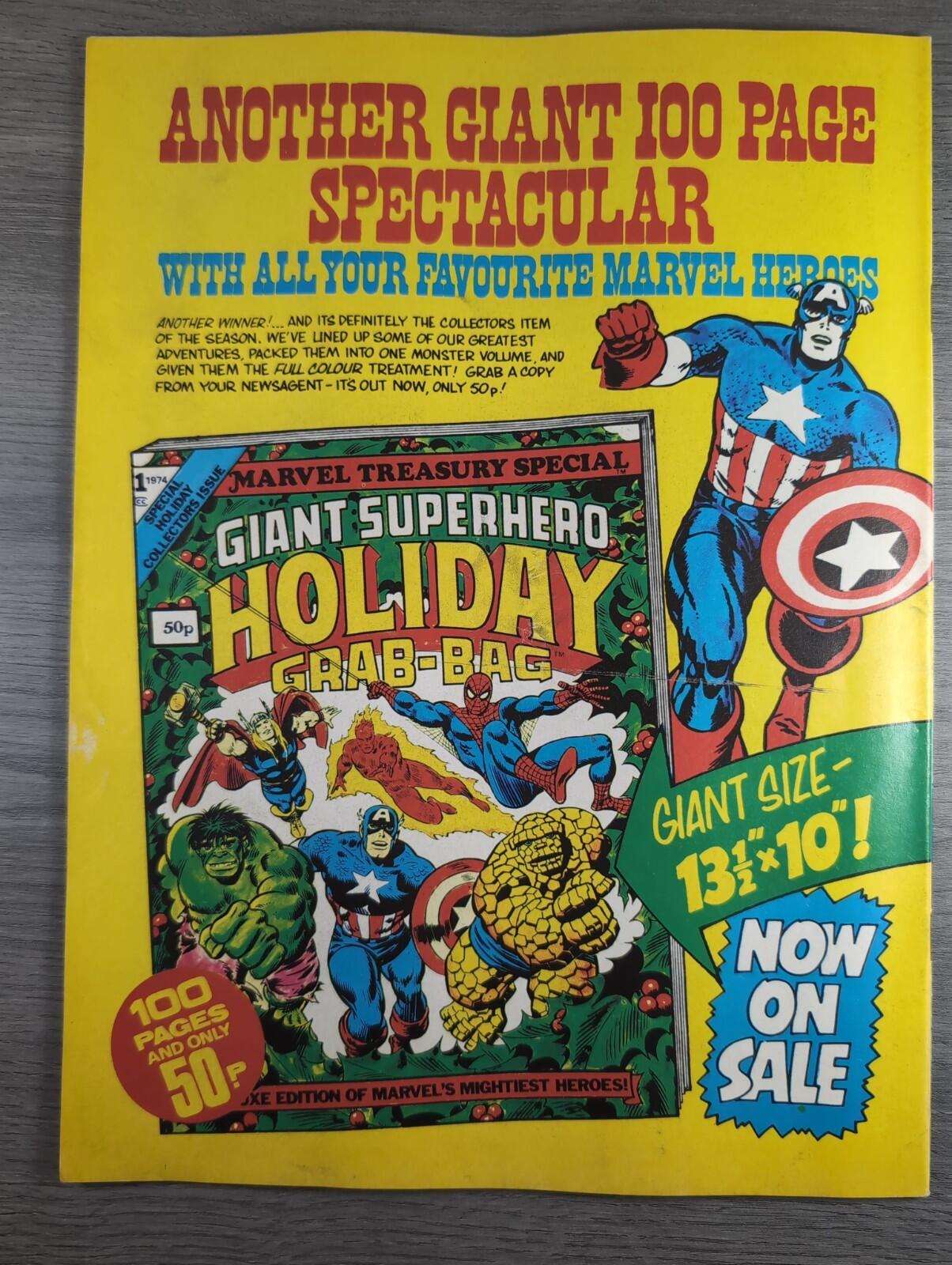 Spider-Man Comics Weekly No 94 Marvel Comics UK 30th November 1974 Vintage Comic