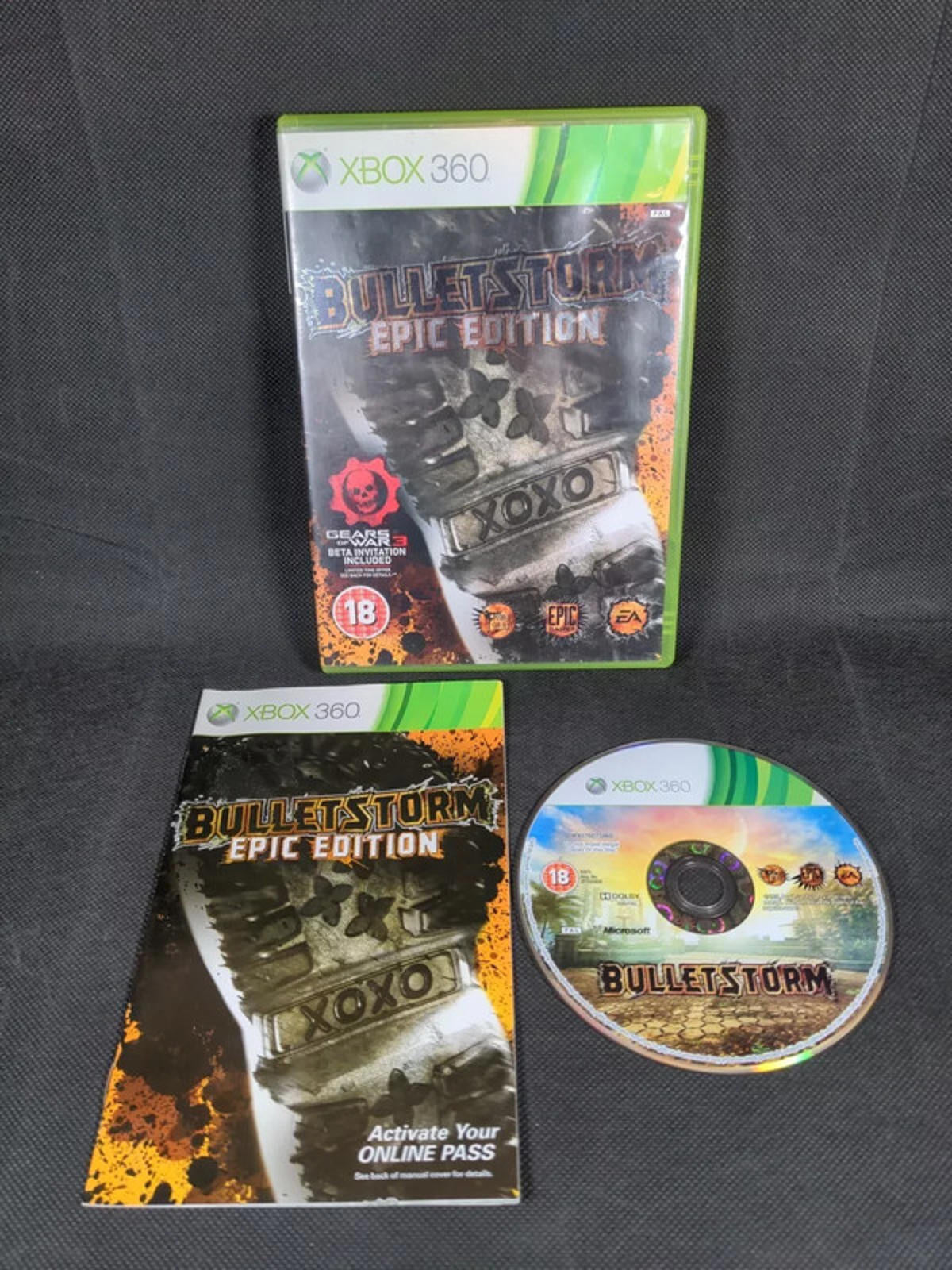 Bulletstorm Epic Edition Xbox 360 Game + Manual Tested & Working