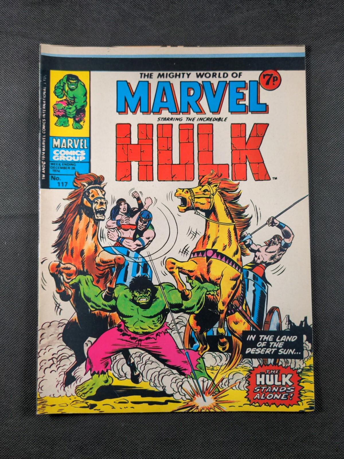 Mighty World of Marvel Issue No 117 December 1974  Marvel UK Vintage Comic