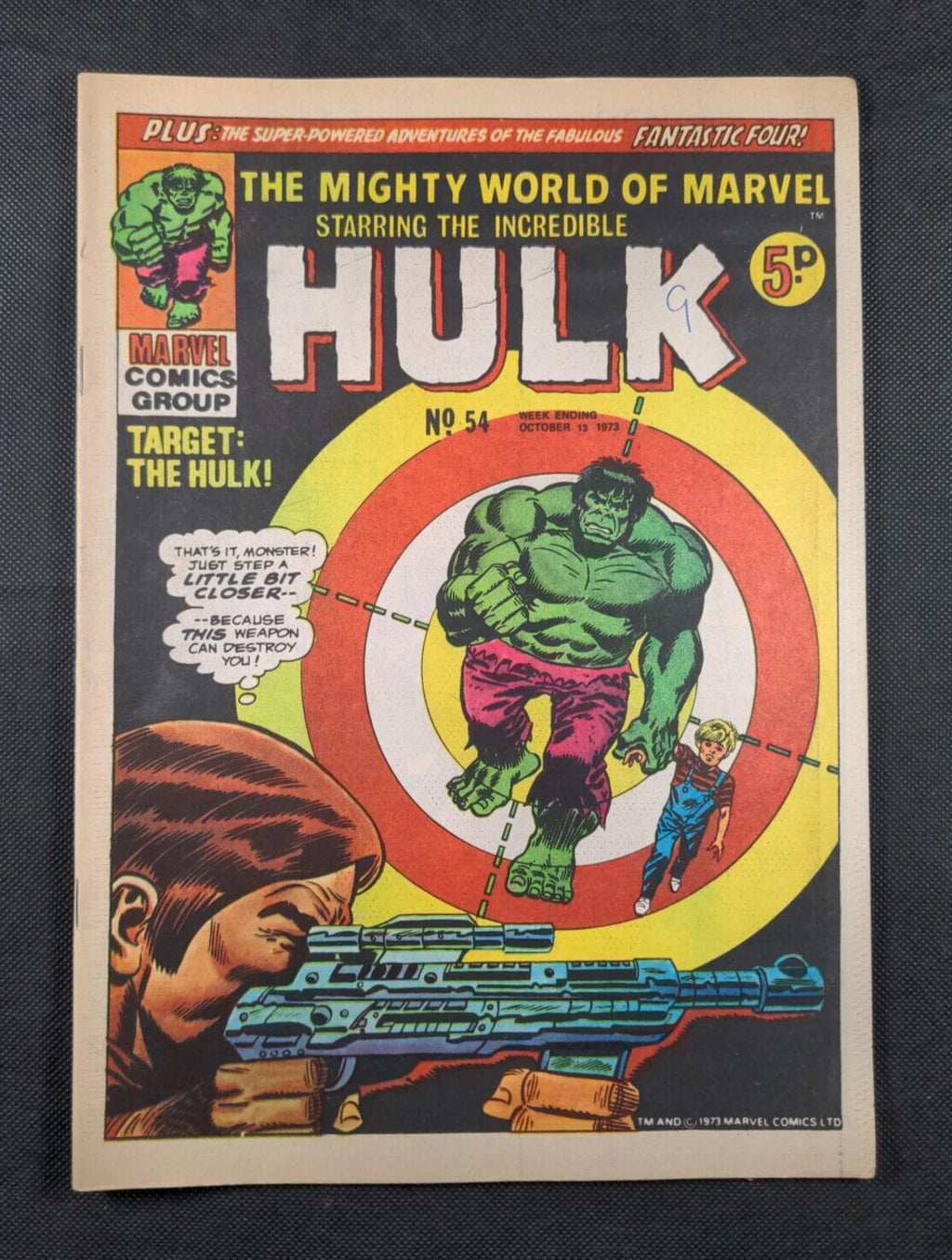 Mighty World of Marvel Issue No 54 October 1973  Marvel UK - Vintage Comic - Retrorama UK