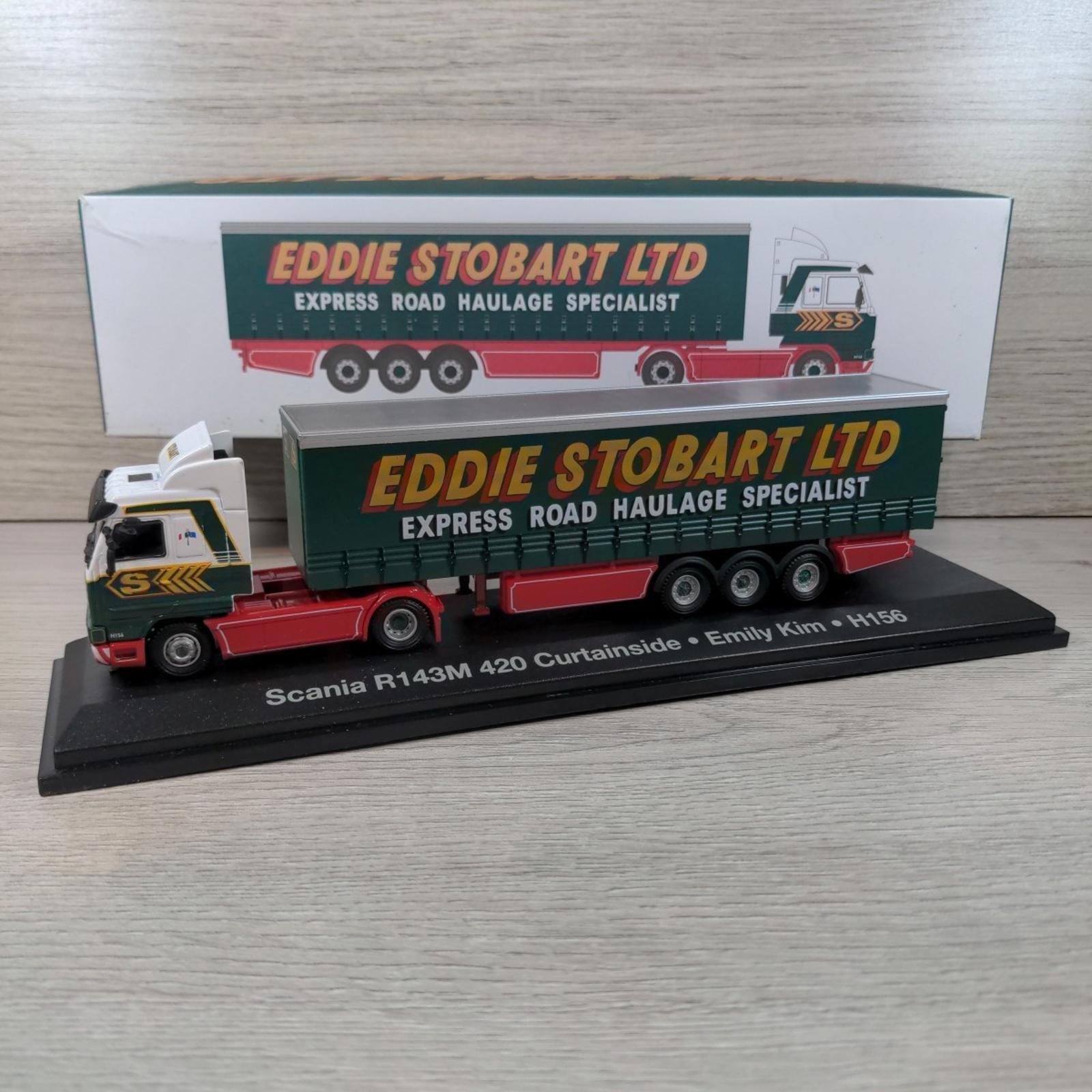 Atlas Editions Eddie Stobart Scania R143M 420 Curtainside Emily Kim H156  1:76