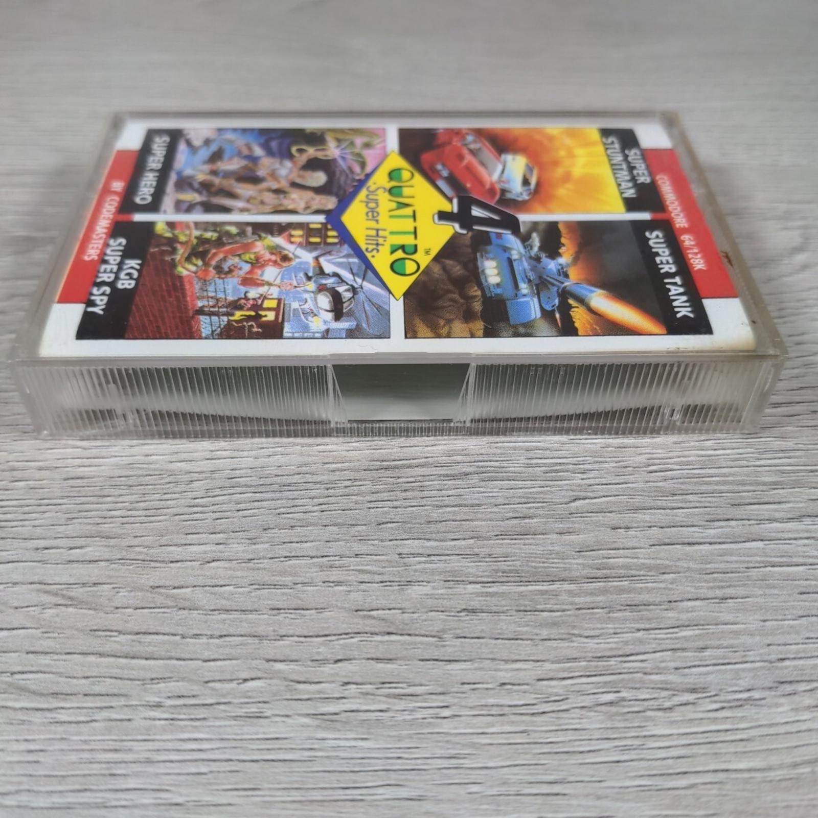 Quattro Super Hits Commodore 64 C64 Video Game Cassette Tested & Working