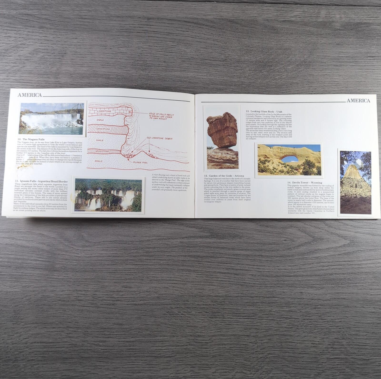 Brooke Bond Tea Picture Cards Album Features Of The World Complete Set