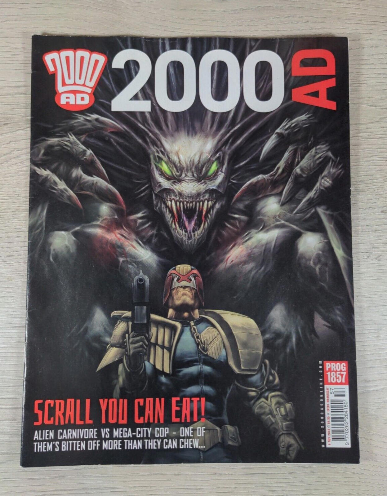 2000AD Comic Scrall You Can Eat Prog 1857 Date 6th November 2013