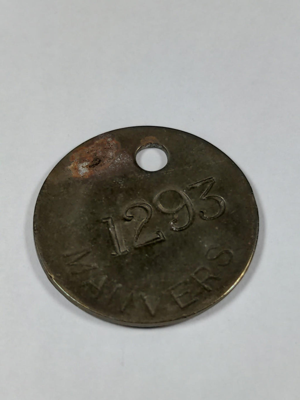 Manvers No 1293 Colliery Brass Miners Pit Check Token Mining Memorabilia