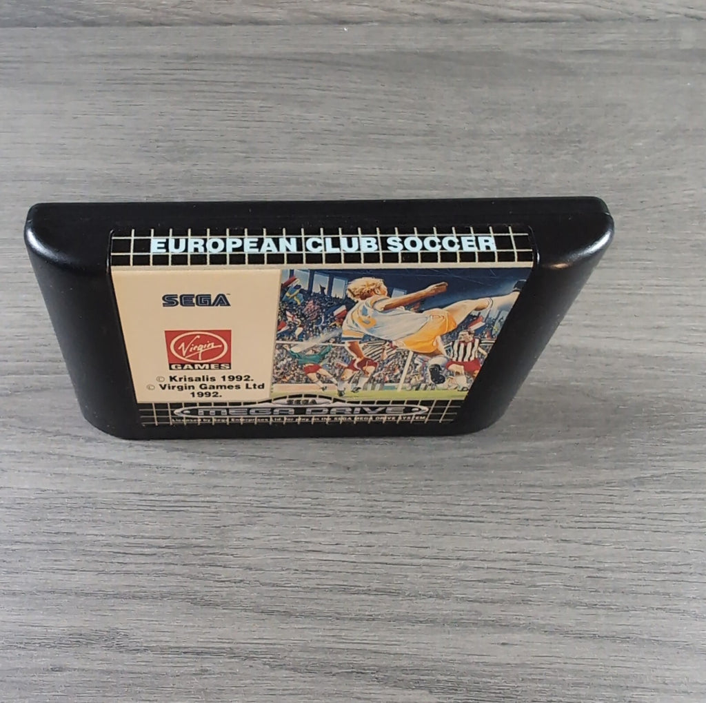European Club Soccer Sega Mega Drive Game Tested & Working UK Pal Region CIB