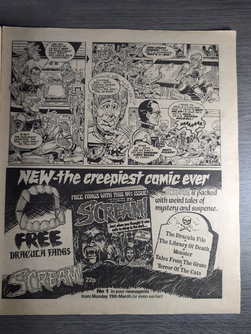 2000AD Prog 360 Featuring Judge Dredd Comic 17th March 1984 Vintage Retro Comic