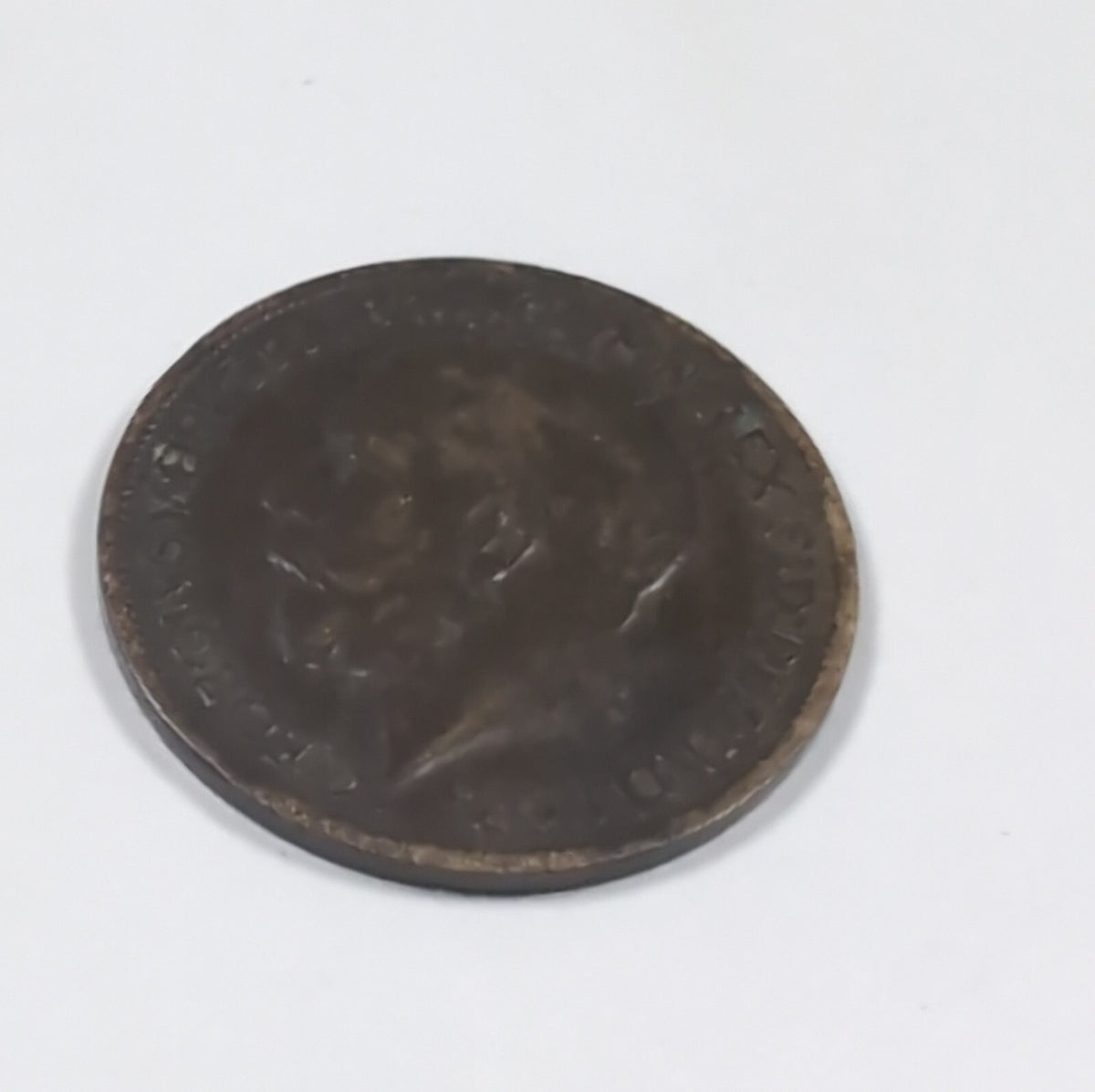 1918 King George V Farthing Coin Good Condition Vintage UK Coin