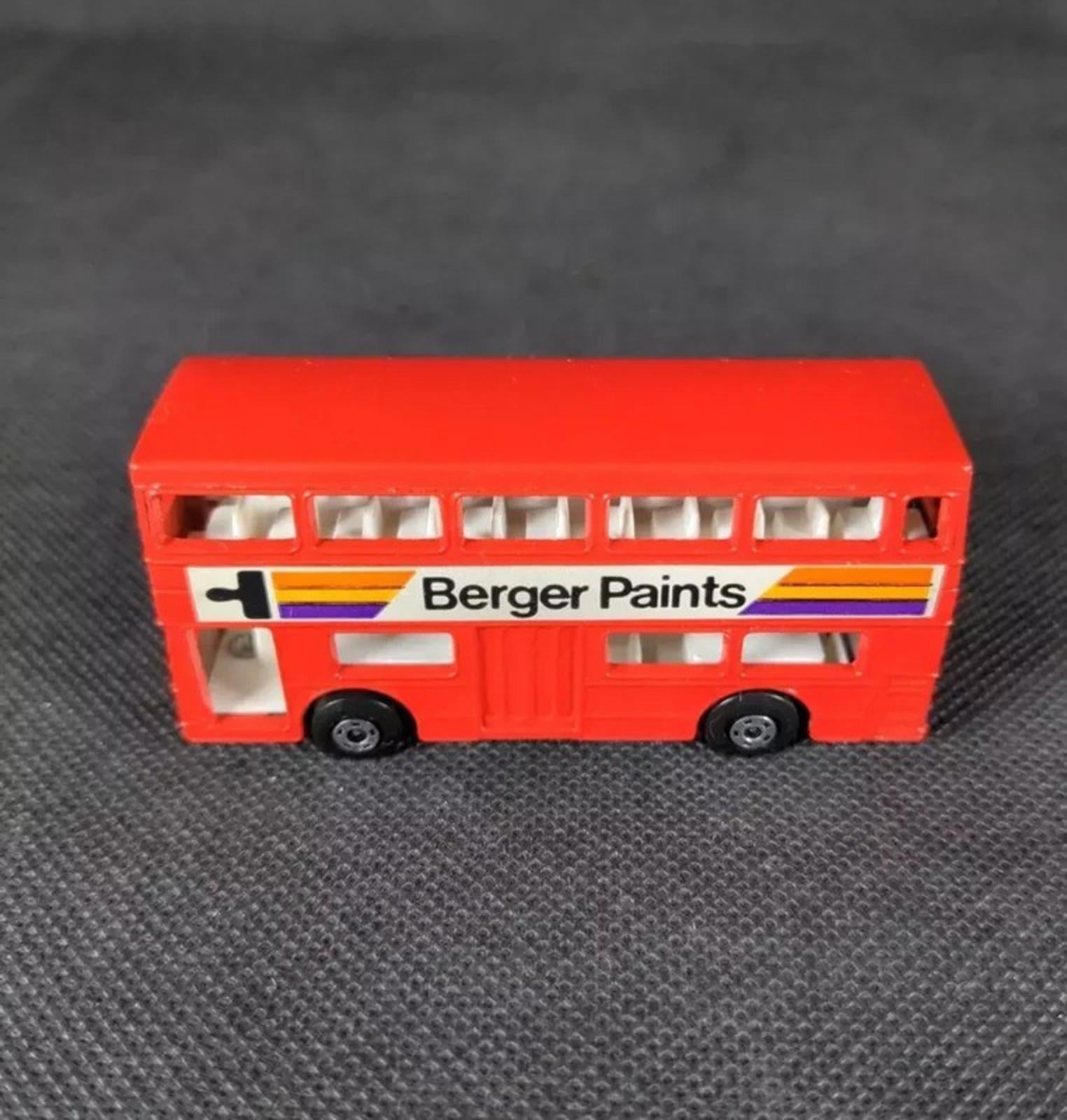 Matchbox Superfast New 17 The Londoner Diecast Bus Berger Paints Vintage 1972