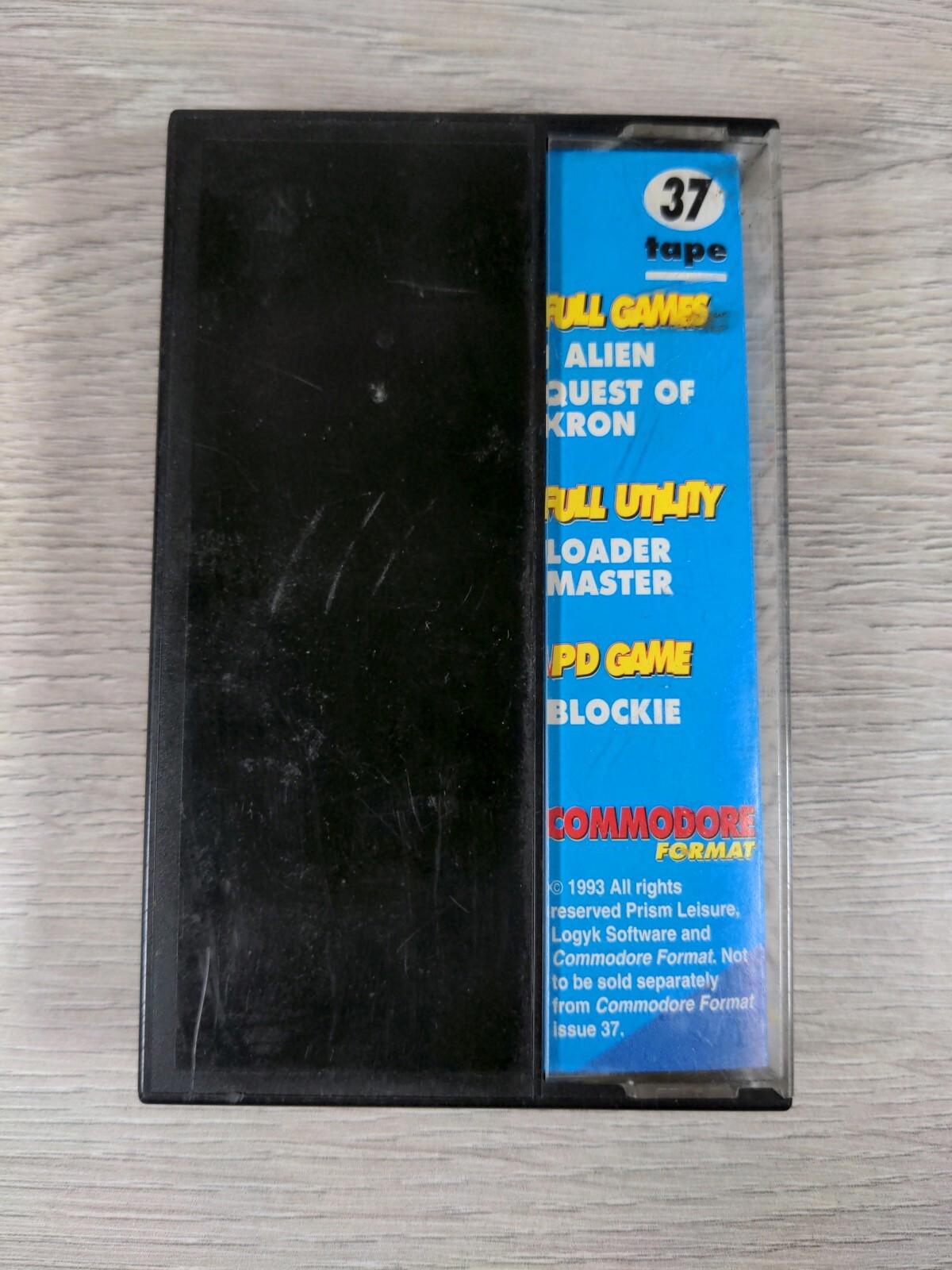 Power Pack 1 Tape 37 Alien Kron Commodore 64 C64 Game Cassette Tested & Working