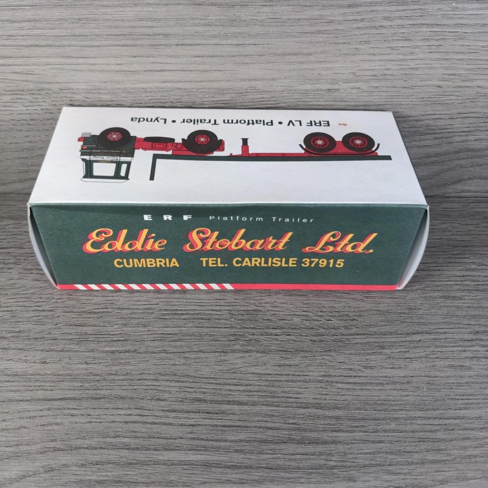 Atlas Editions Eddie Stobart ERF LV Platform Trailer Lynda 1:76 Die-Cast Model