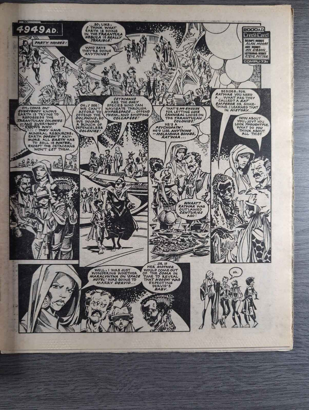 2000AD Prog 412 Featuring Judge Dread Comic 6th April 1985 Vintage Retro Comic