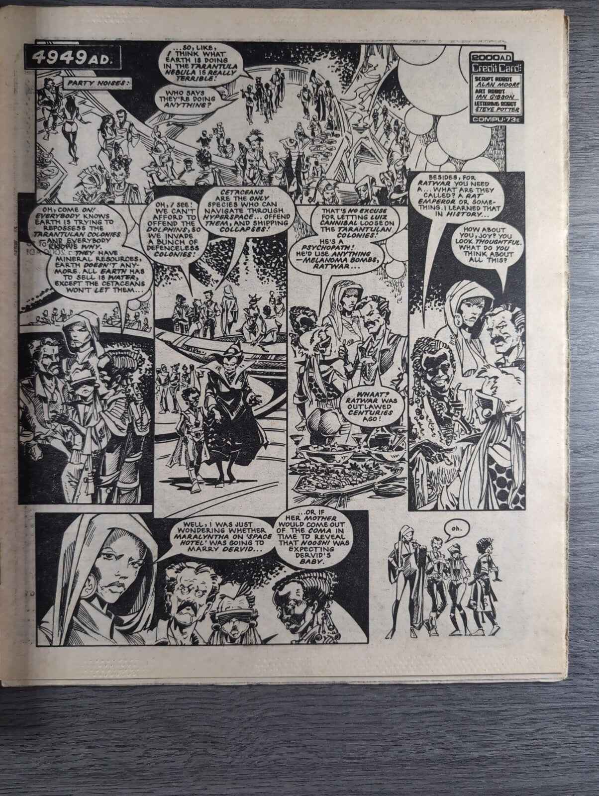 2000AD Prog 412 Featuring Judge Dread Comic 6th April 1985 Vintage Retro Comic