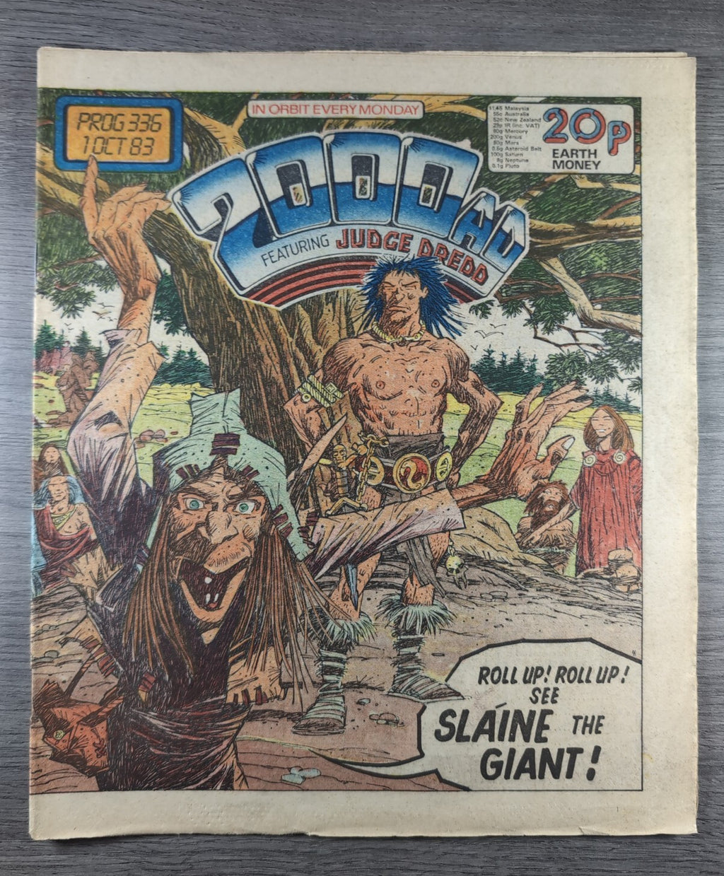 2000AD Prog 336 Featuring Judge Dredd Comic 1st Oct 1983 Vintage Retro Comic