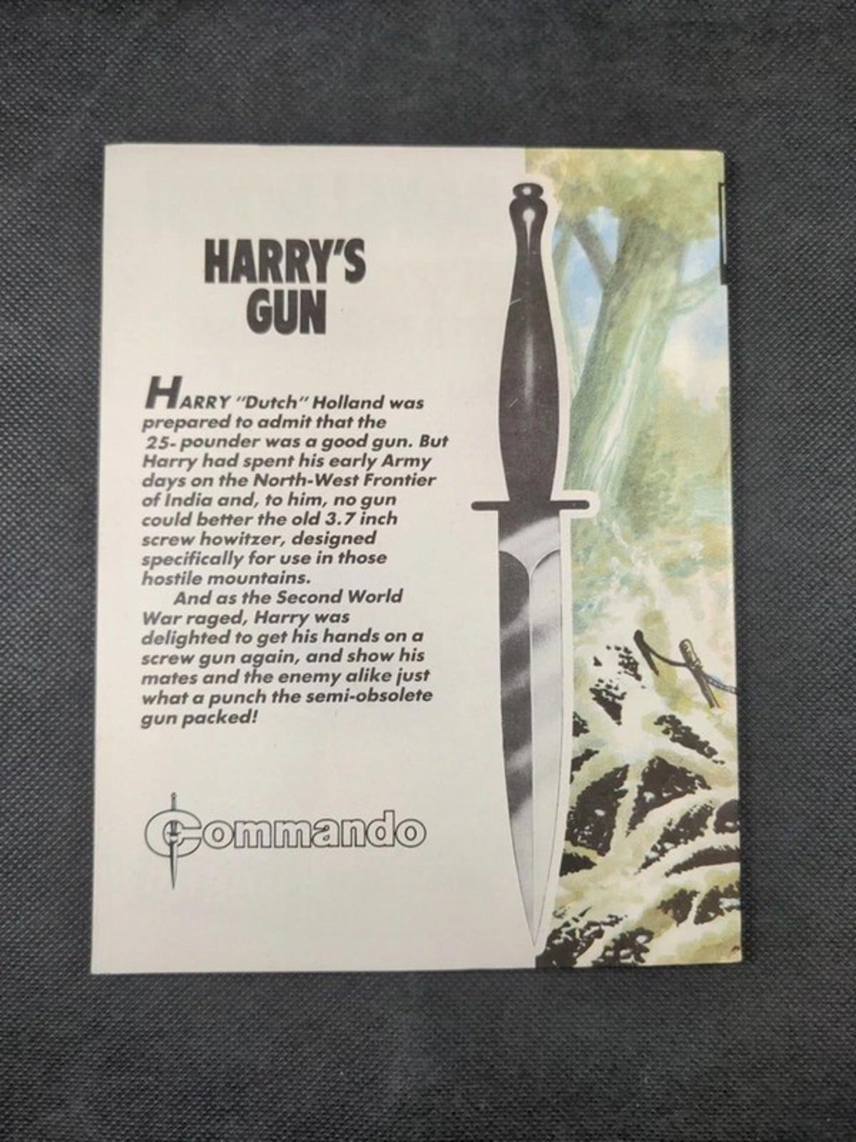 Commando Comic Issue Number 2566 Harry's Gun - Retrorama UK