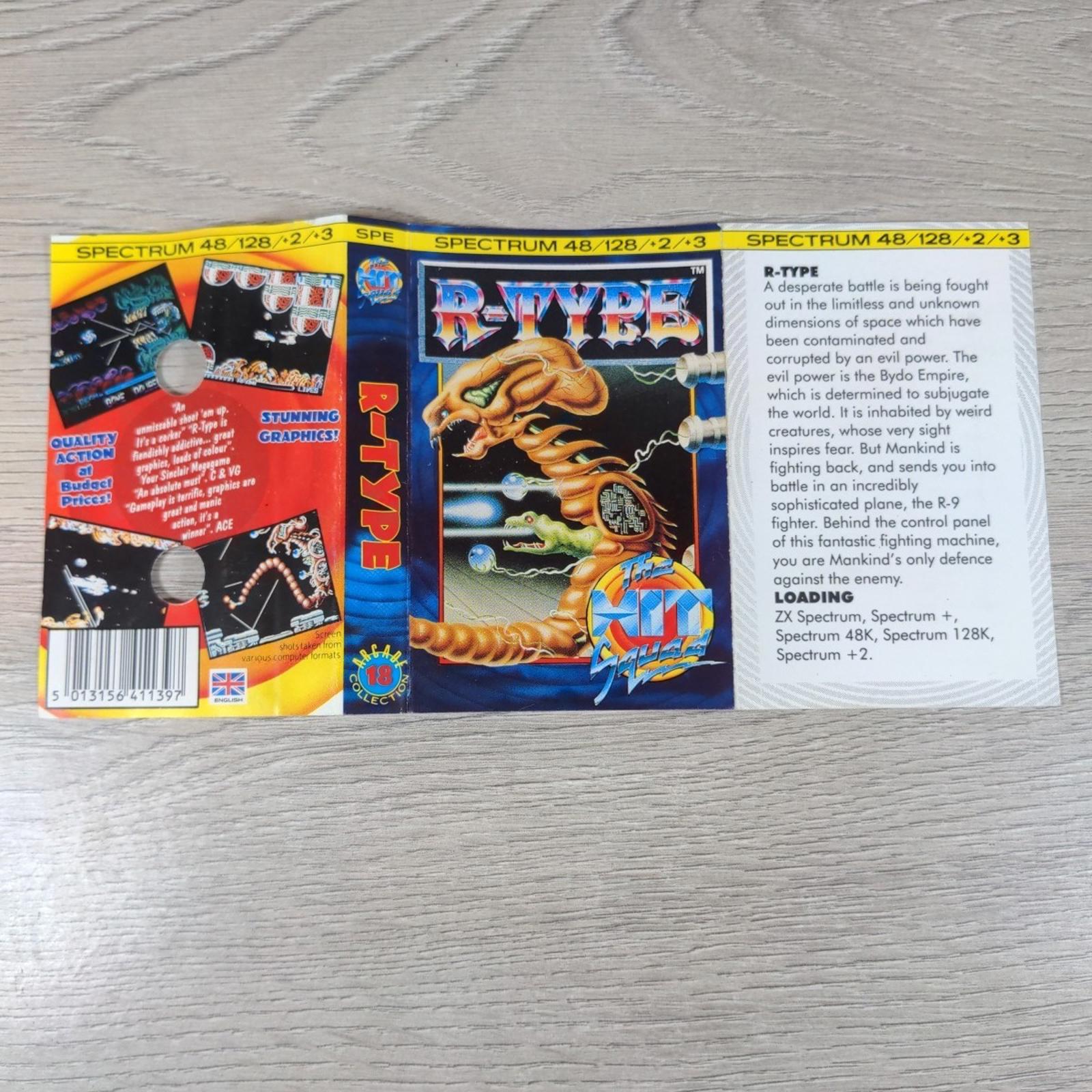 R-Type ZX Spectrum 48/128K  Game Cassette The Hit Squad Tested & Working