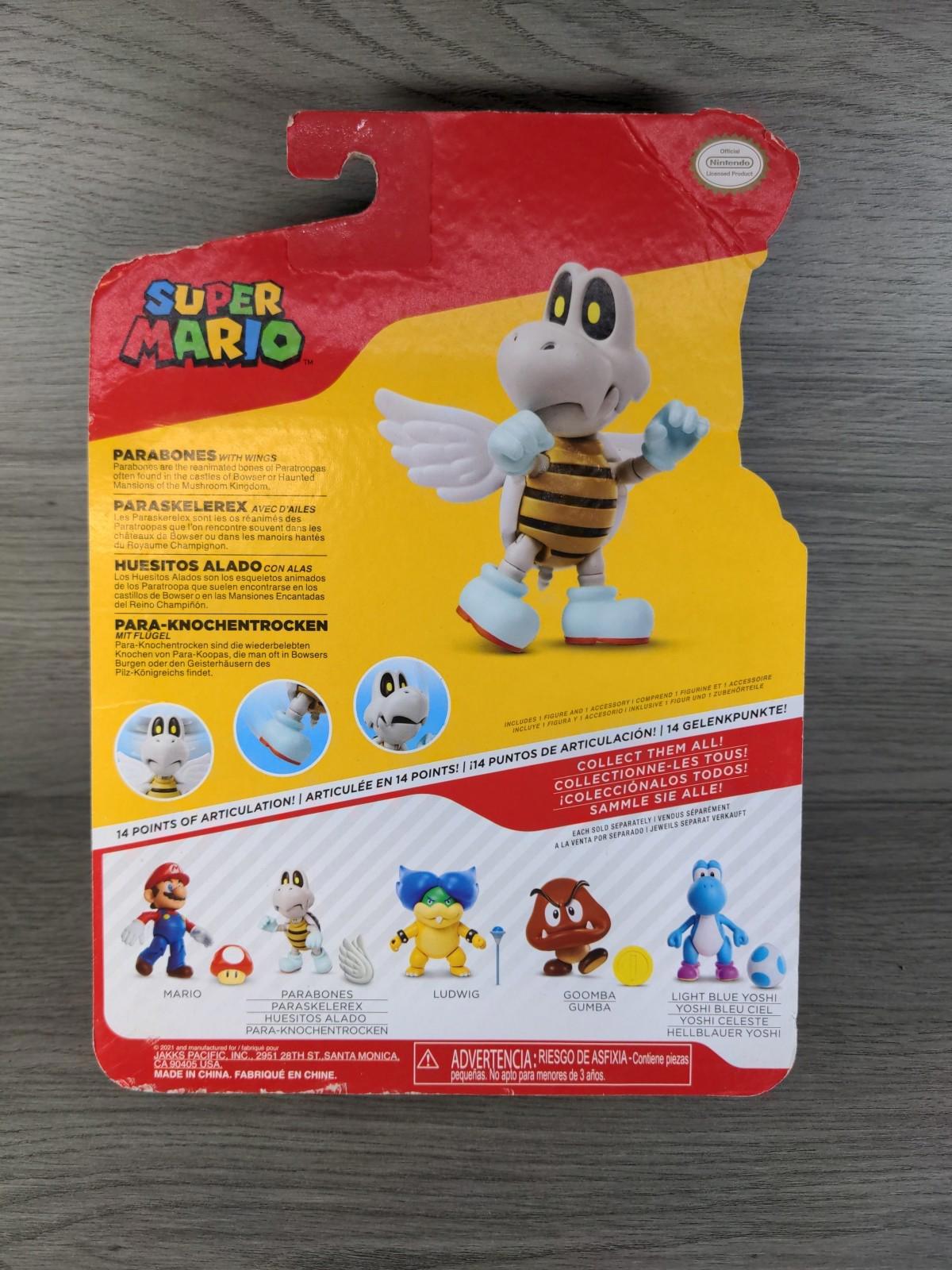 Super Mario Parabones 8cm Action Figure Jakks Pacific Factory Sealed Pack