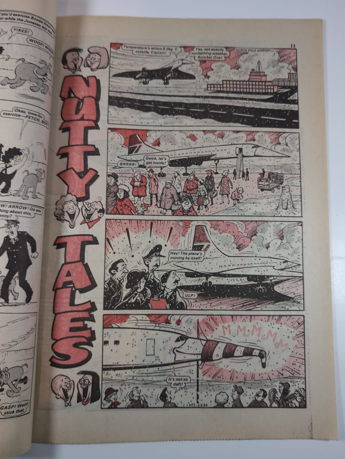Nutty Comic Featuring Bananaman Issue No. 234 Aug 4th 1984 Vintage Retro Comic