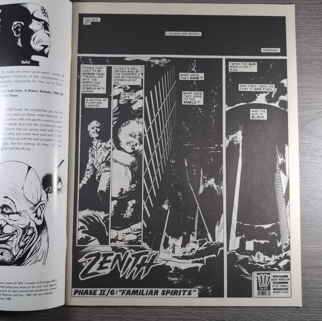 2000AD Prog 595 Featuring Judge Dredd 8th October 1988 Vintage Comic