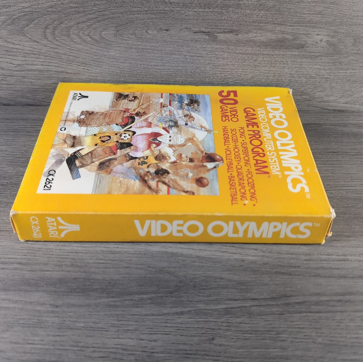 Video Olympics Atari 2600 Game CX2621 Cartridge & Manual Boxed Tested & Working