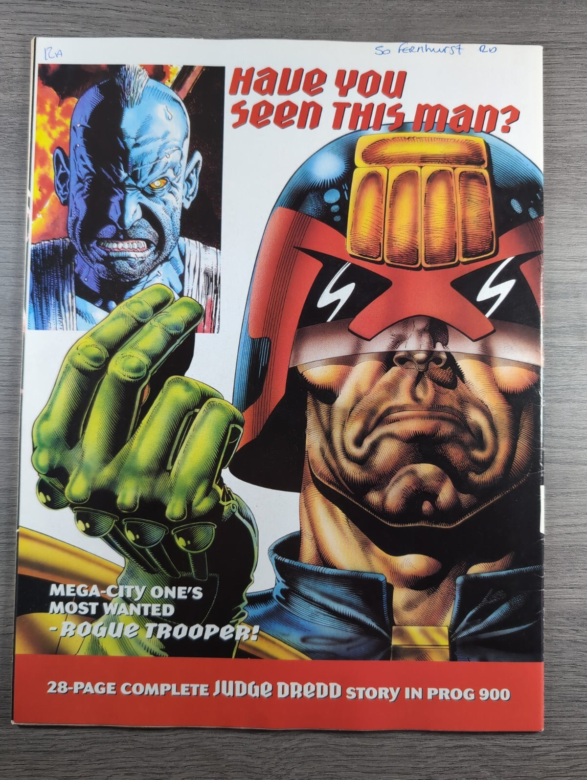 2000AD Prog 899 Featuring Judge Dredd Comic 5th Aug 1994 Vintage Retro Comic