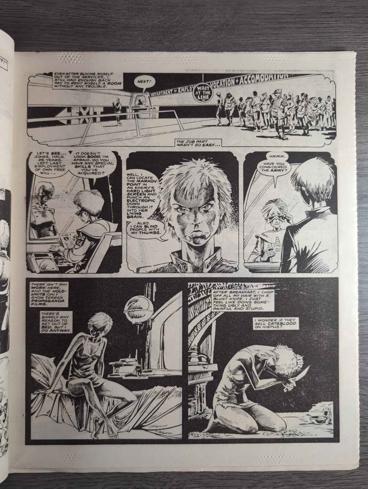 2000AD Prog 458 Featuring Judge Dread Comic 22nd Feb 1986 Vintage Retro Comic