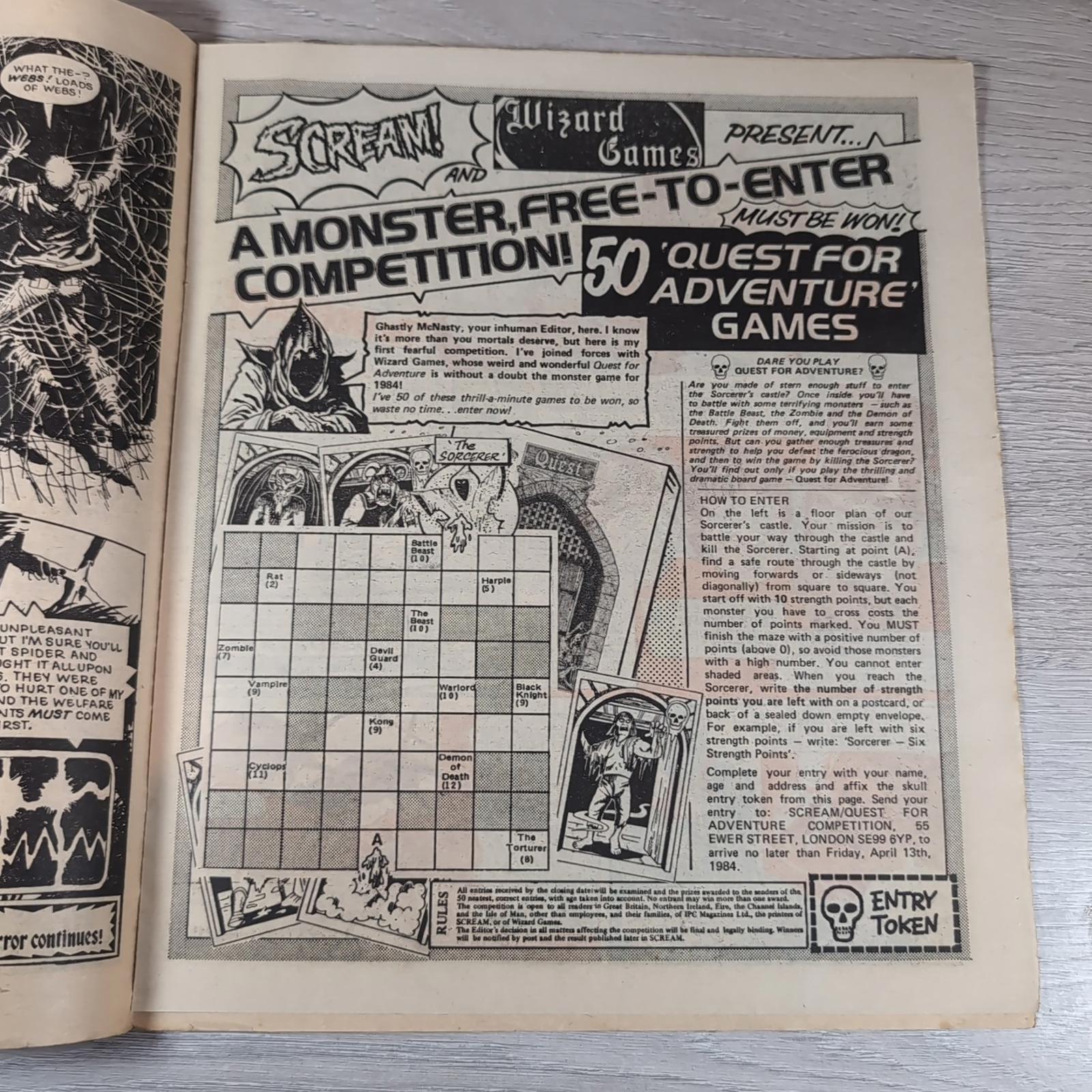 Scream! Comic Issue Number 3 7th April 1984