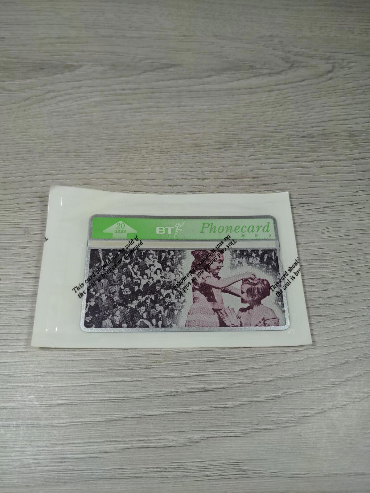 BT Phonecard 20 Units £2 The Time Of Our Lives 50th Anniversary Of VE Day Unused - Retrorama UK