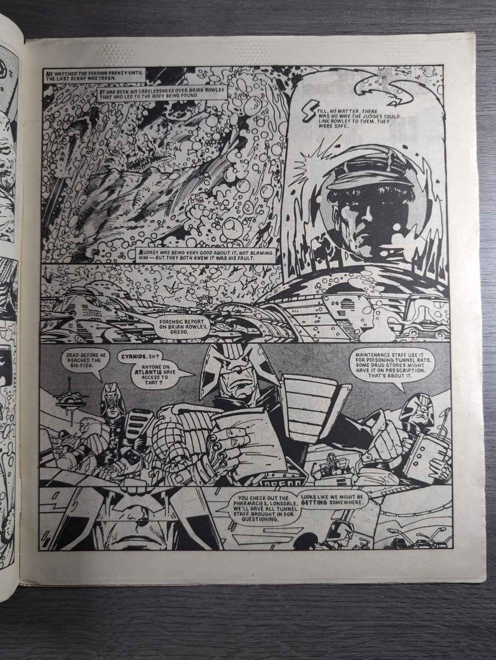 2000AD Prog 487 Featuring Judge Dread Comic Date 13th Sept 1986 Retro Comic