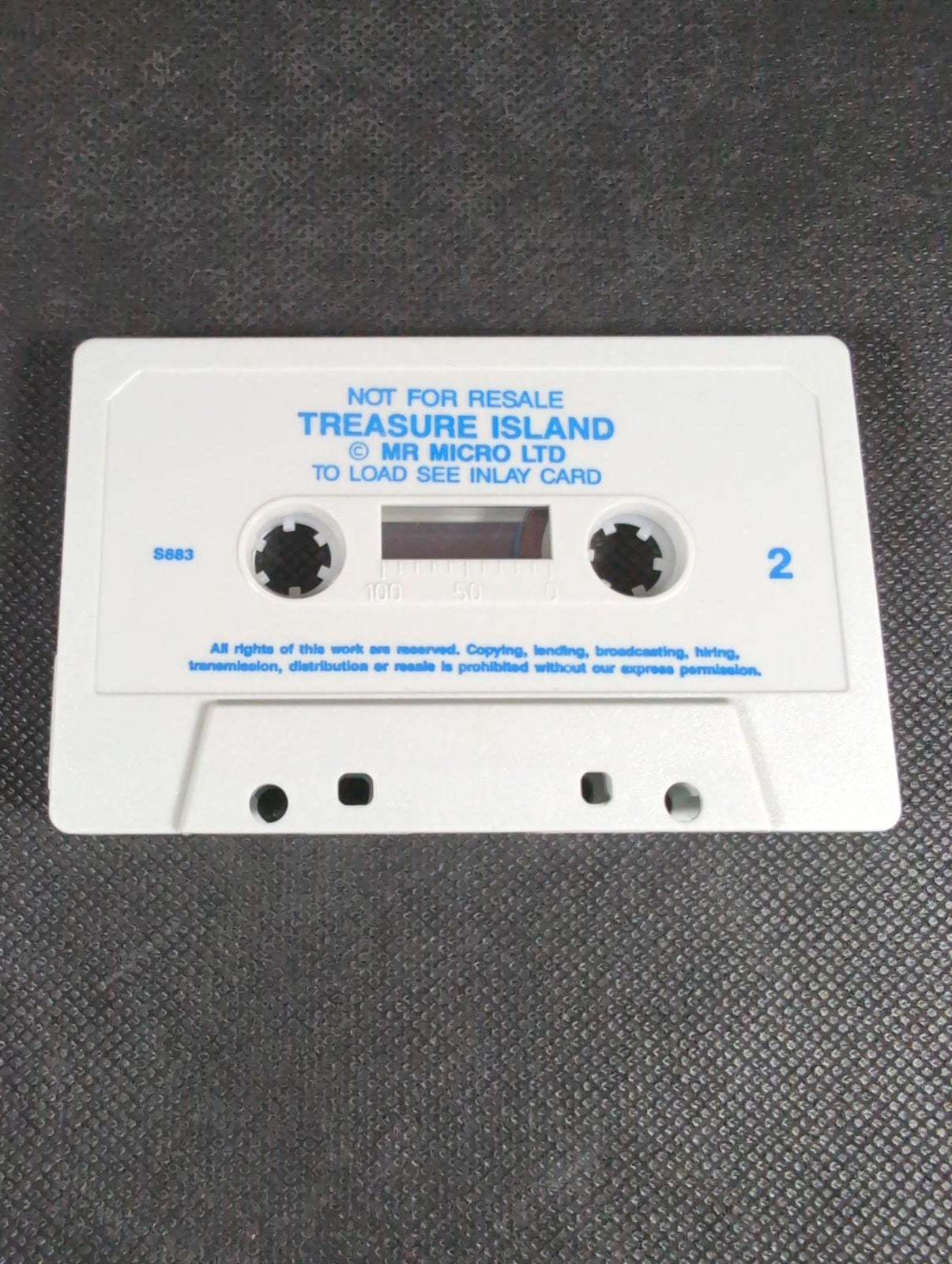 Treasure Island ZX Spectrum Video Game Cassette Mr Micro Tested & Working