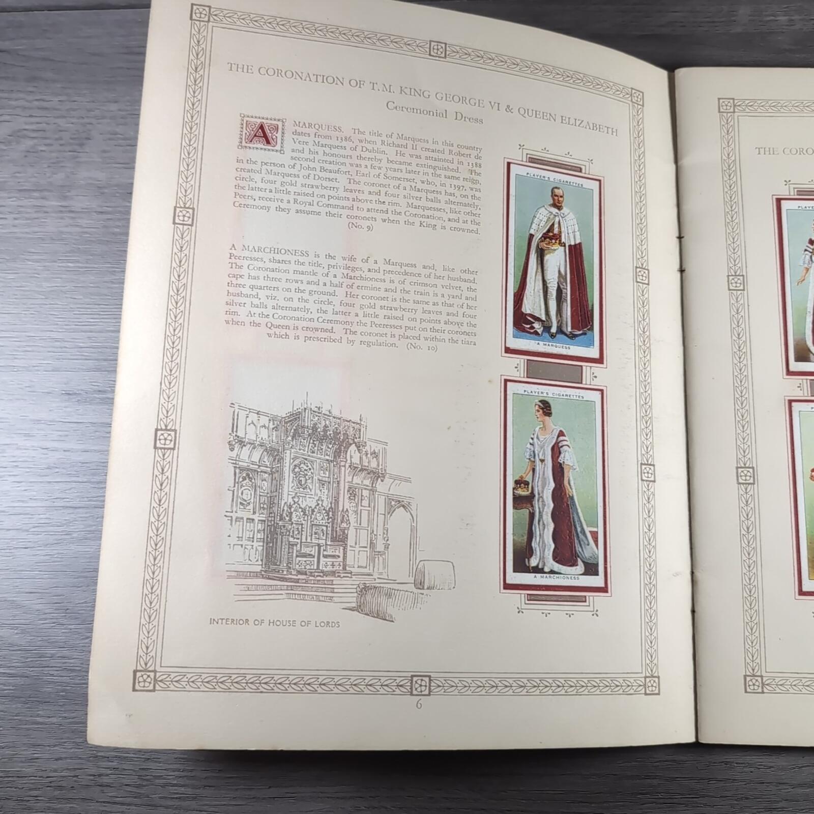 The Coronation Of HM King George VI John Player & Sons Full Set Cigarette Cards