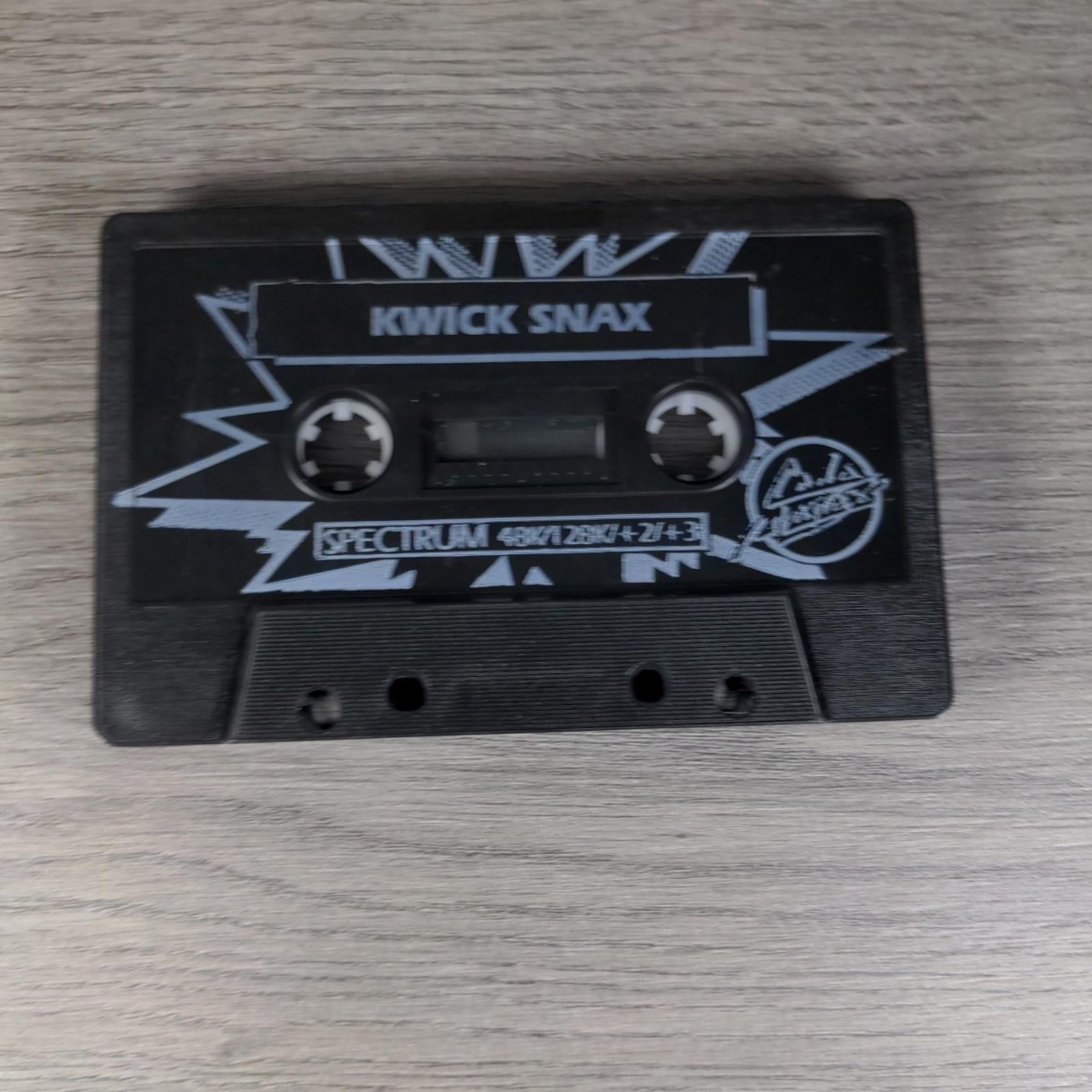 Kwick Snax ZX Spectrum 48/128K Game Cassette Code Masters Tested & Working