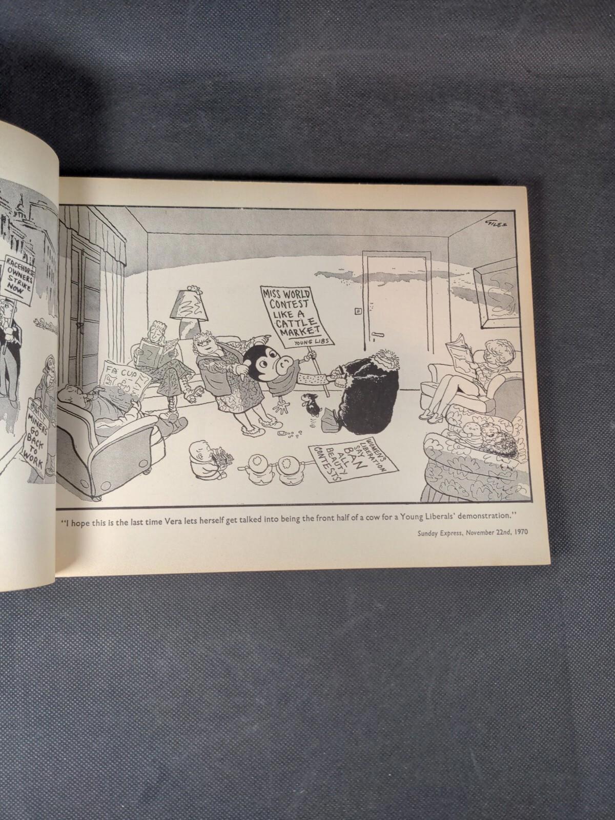 Giles Annual -Vintage 1970 Twenty Fifth Series Cartoon Book - Unclipped