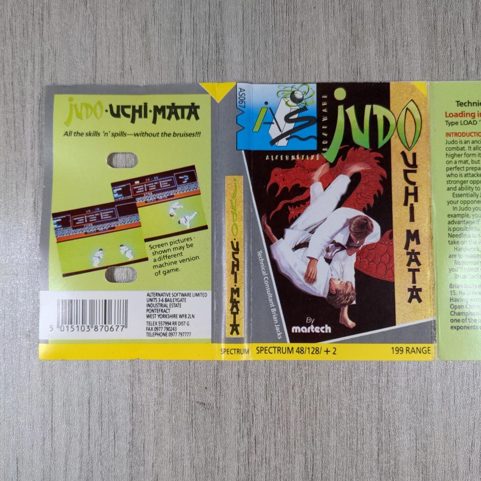 Judo Uchi Mata ZX Spectrum 48K 128K Video Game Cassette Tested & Working