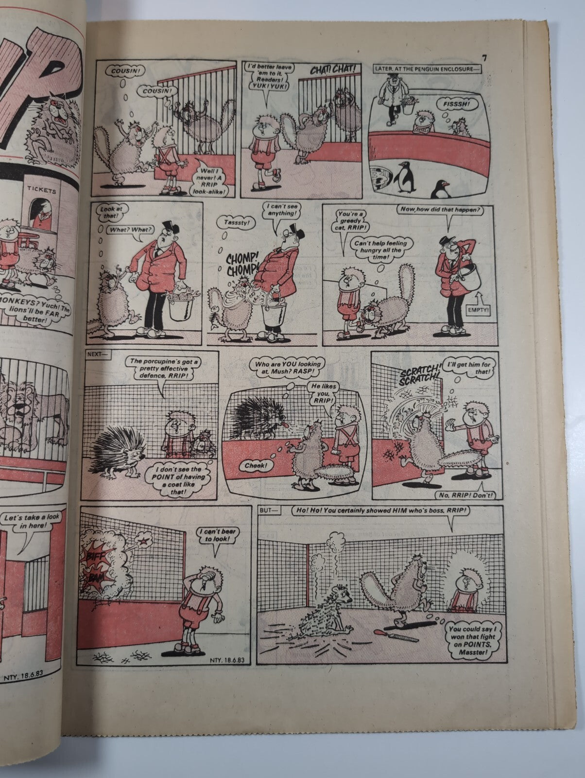 Nutty Comic Featuring Bananaman Issue No. 175 June 18th 1983 Vintage Retro Comic