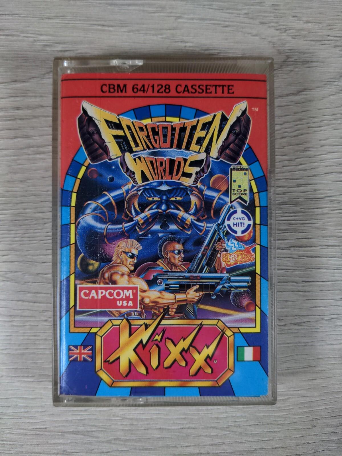 Forgotten Worlds Commodore 64 C64 Game Cassette Kixx Capcom Tested & Working
