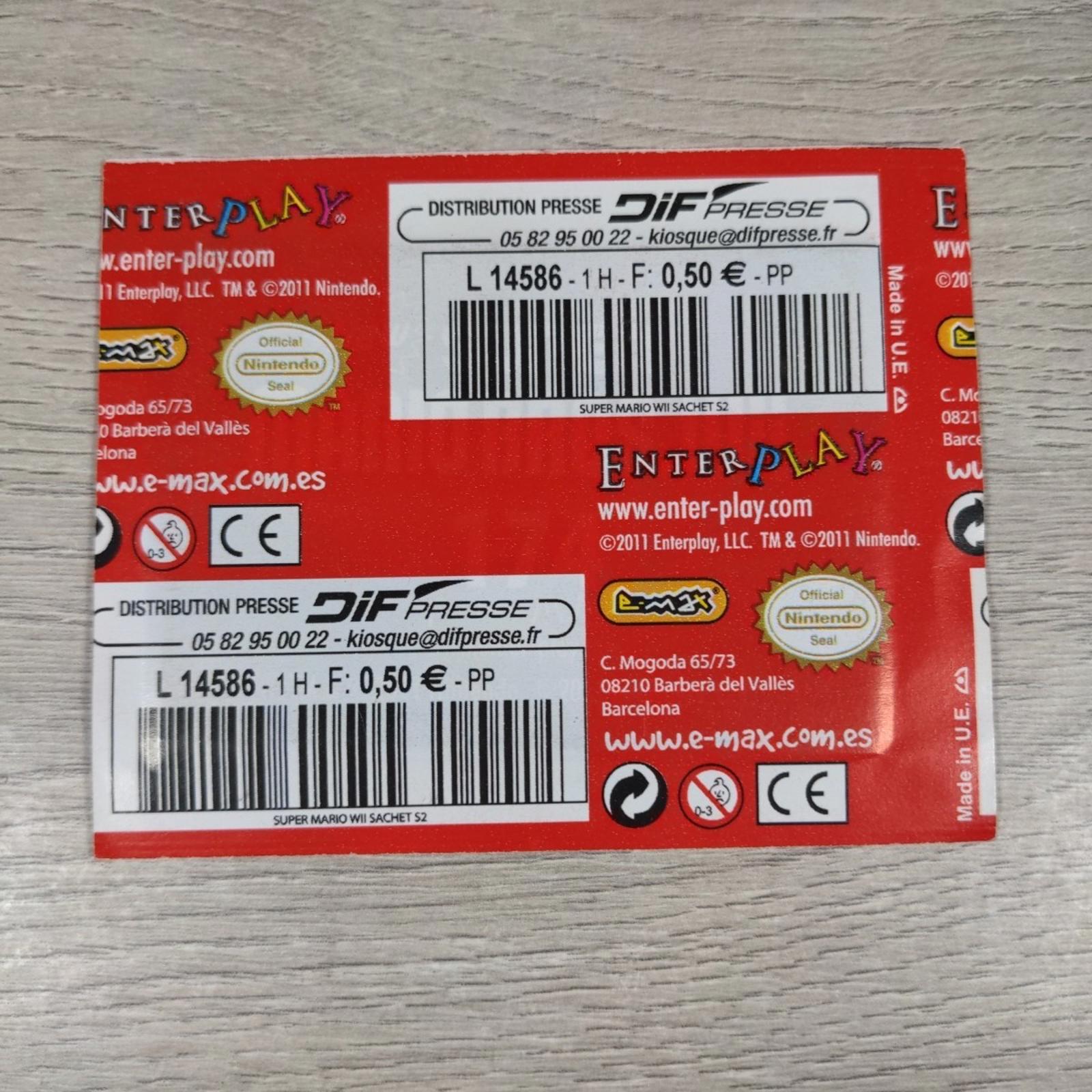 Super Mario Bros Wii Sticker Official Collection 2011 Factory Sealed Packs x 3