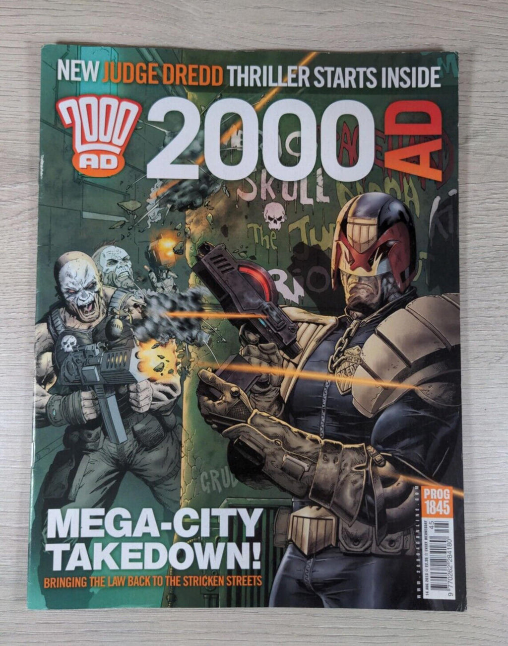 2000AD Comic Mega City Takedown Prog 1845 Date 14th August 2013