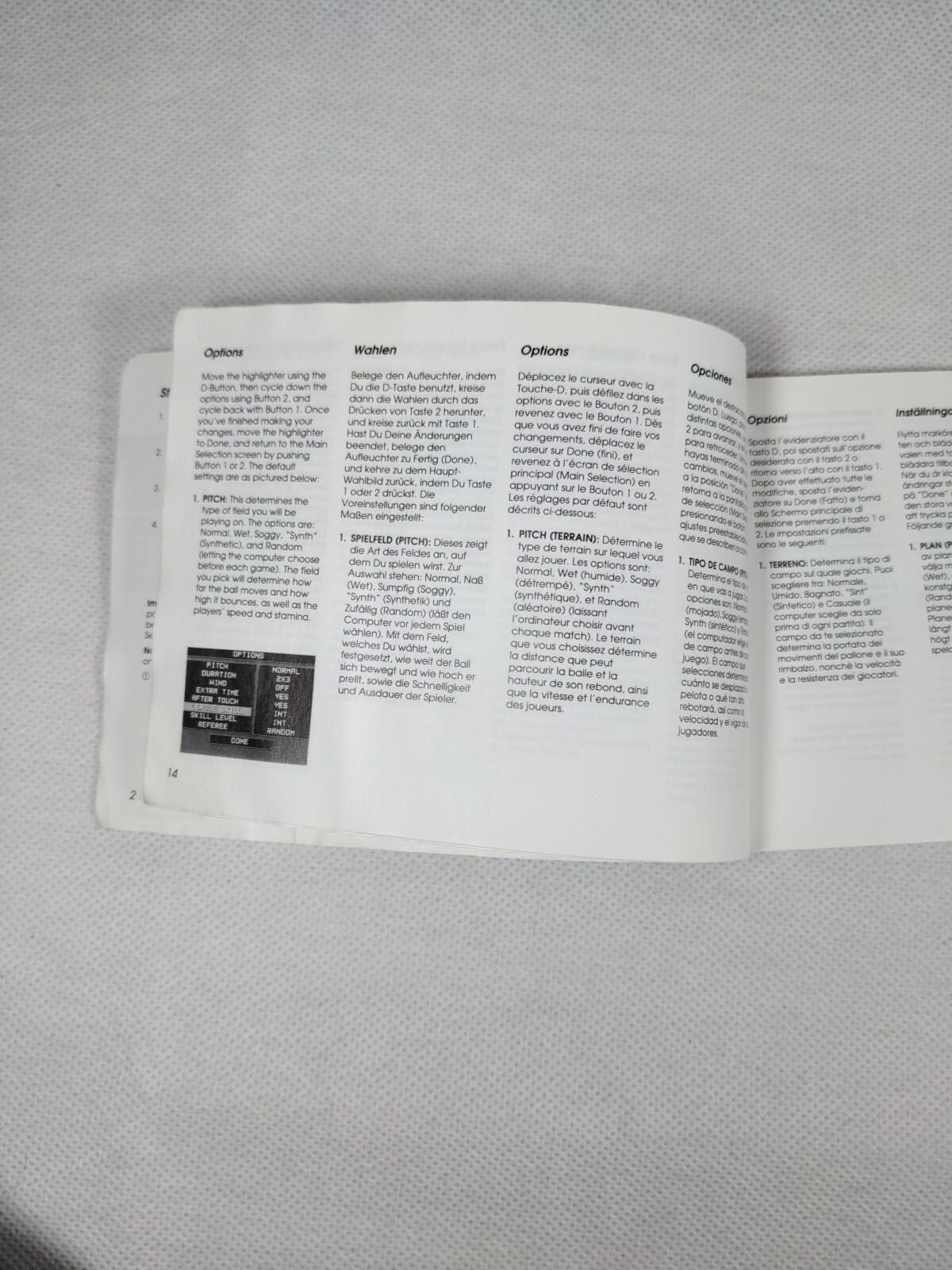 Super Kick Off Sega Game Gear Game + Manual Tested & Working Vintage Game