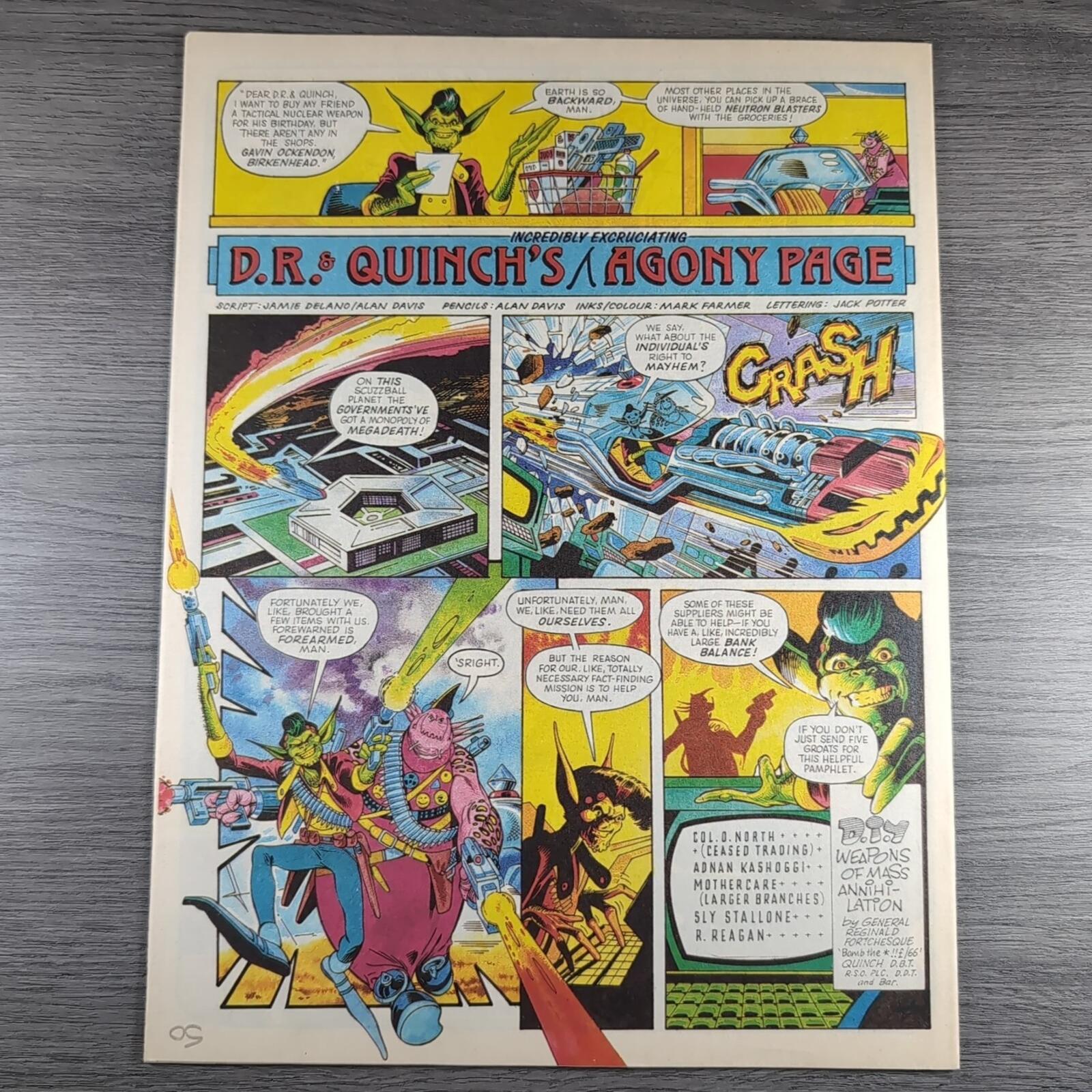 2000AD Prog 529 Featuring Judge Dredd 4th July 1987 Vintage Comic