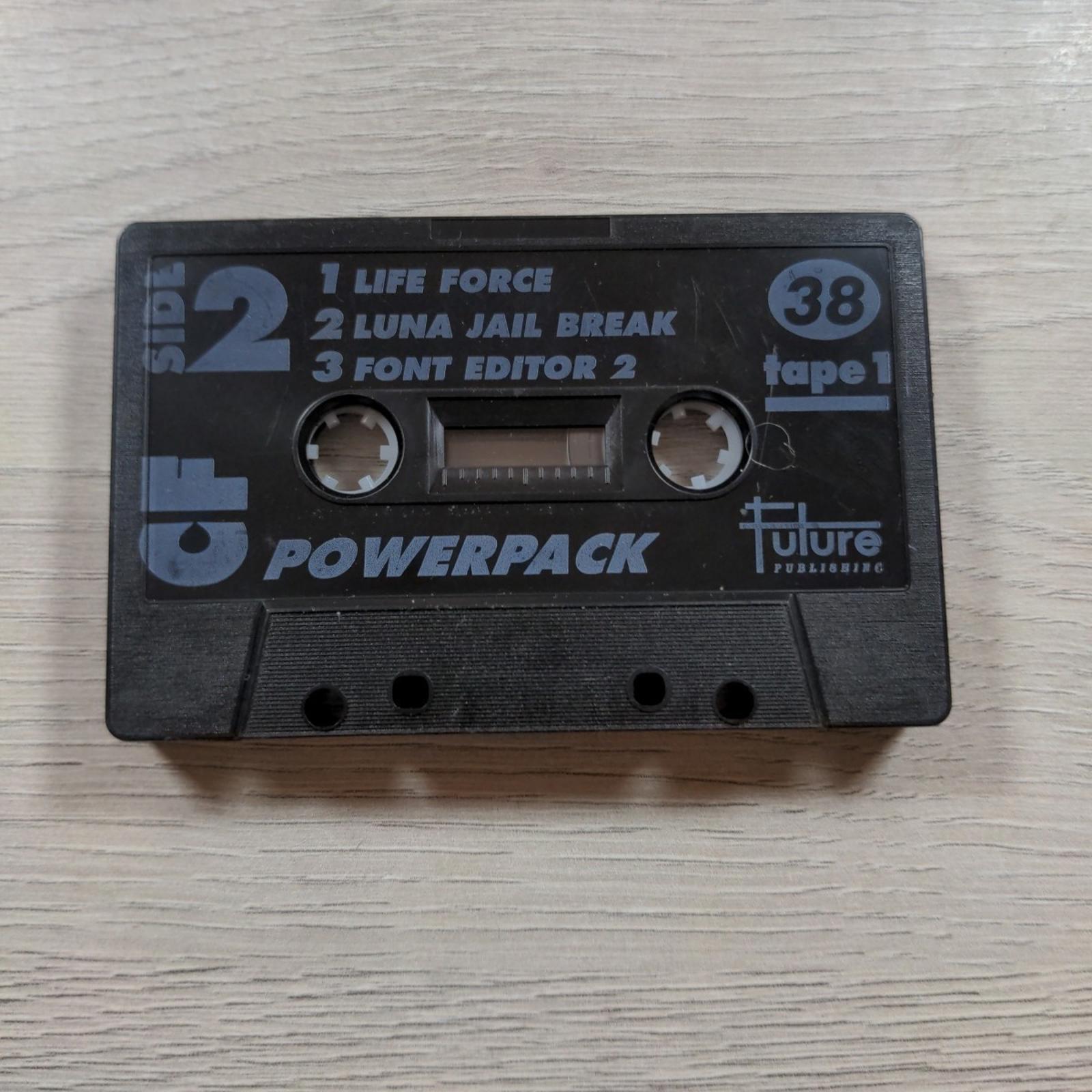 The CF Power Pack Tape 38 Commodore 64 C64 Video Game Cassette Tested & Working