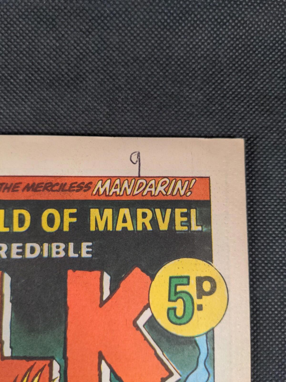 Mighty World of Marvel Issue No 56 October 1973  Vintage Marvel UK Comic - Retrorama UK