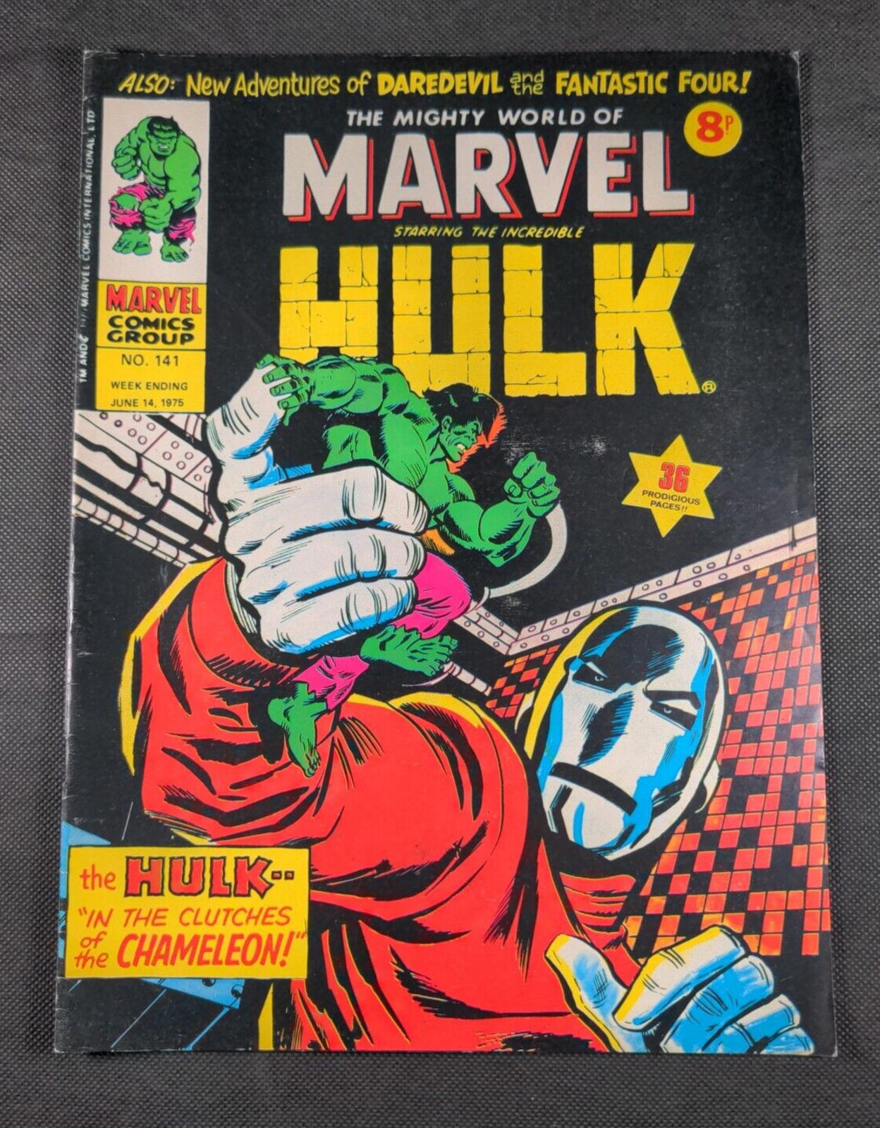 Mighty World of Marvel Issue No 141 June 1975 Marvel UK Vintage Comic