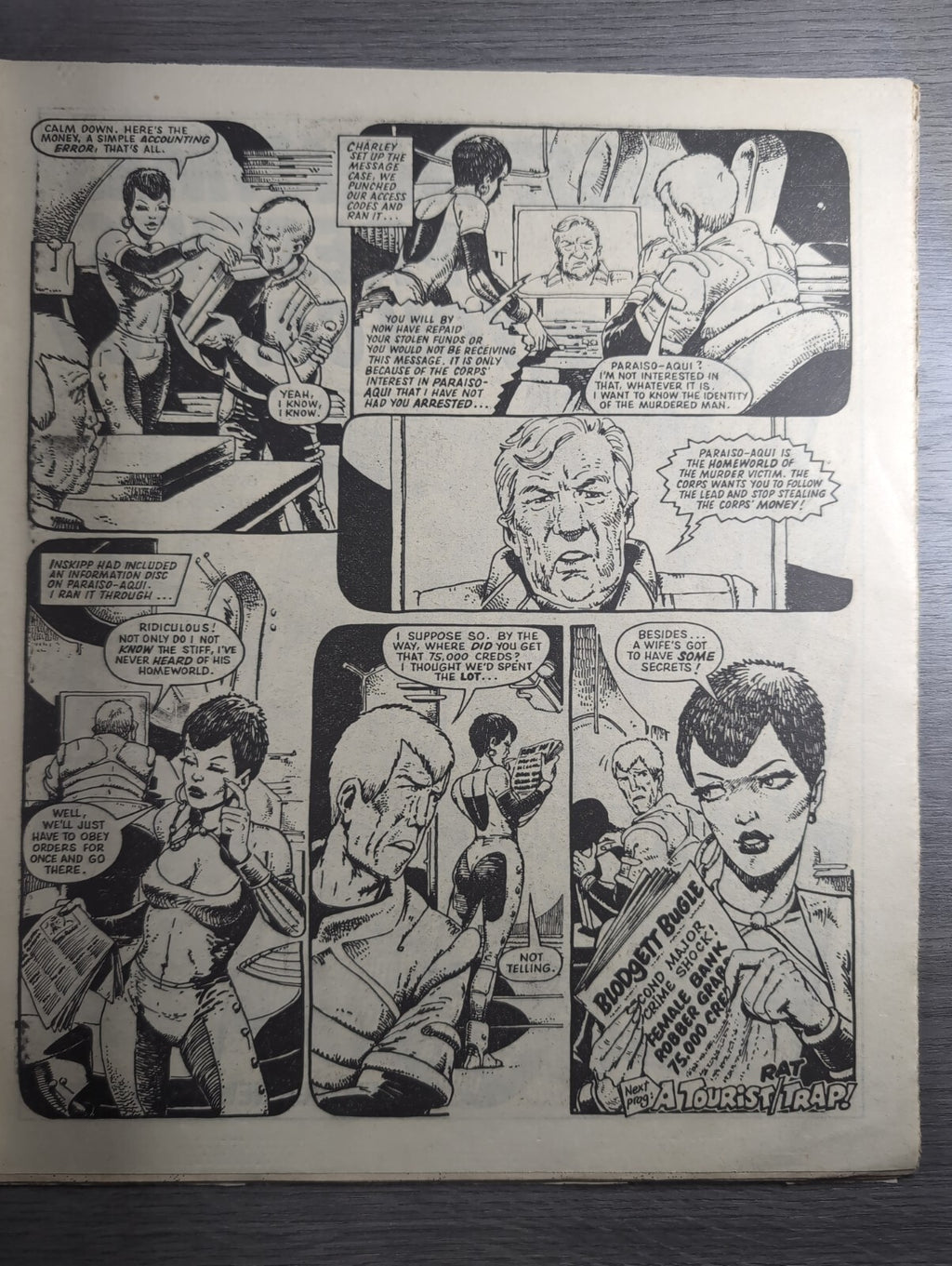 2000AD Prog 393 Featuring Judge Dredd Comic 24th Nov 1984 Vintage Retro Comic