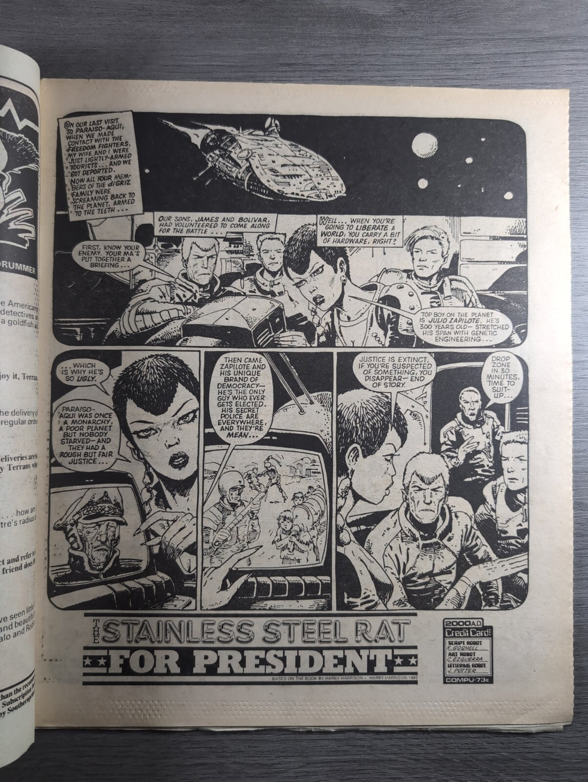 2000AD Prog 395 Featuring Judge Dredd Comic 8th Dec 1984 Vintage Retro Comic