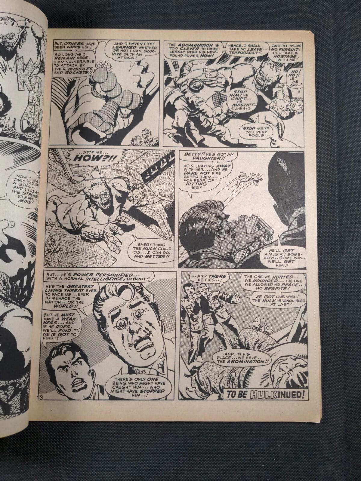 Mighty World of Marvel Issue No 38 June 1973 Vintage Marvel UK Comic