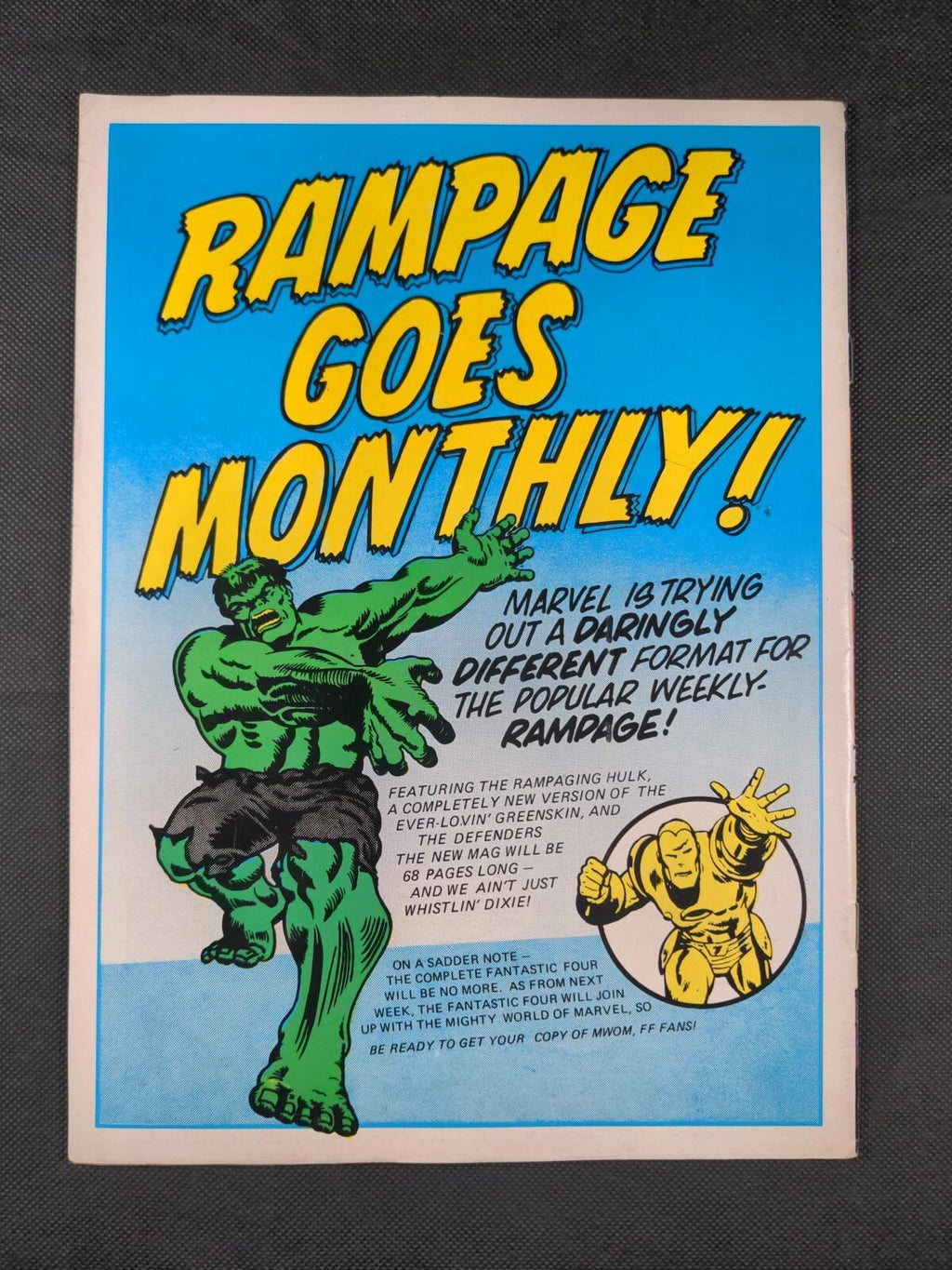 Marvel Comics - Rampage Starring The Daring Defenders - Issue No 34 June 1978