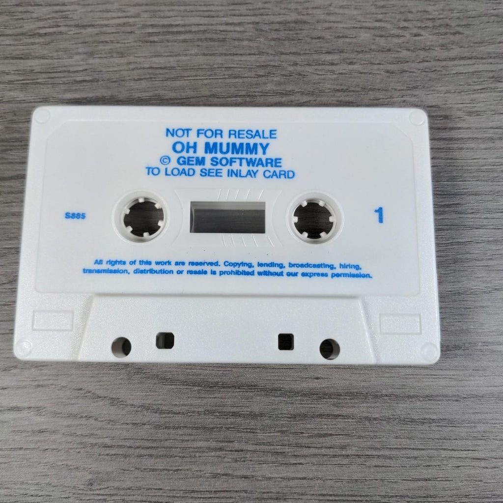 Oh Mummy ZX Spectrum 48K Game Cassette Gem Software Tested & Working - Retrorama UK