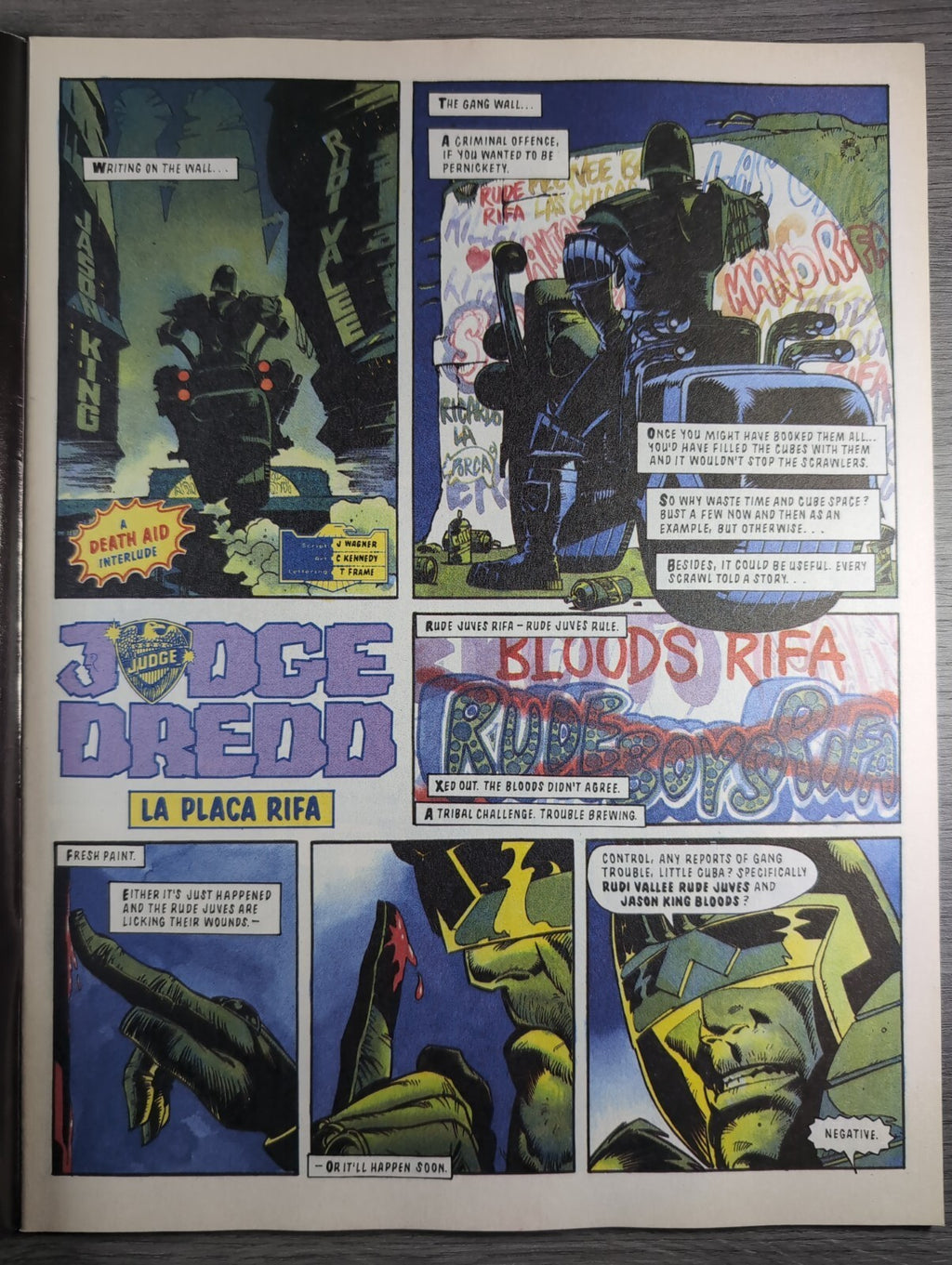 2000AD Prog 718 Featuring Judge Dredd Comic 16th Feb 1991  Vintage Retro Comic
