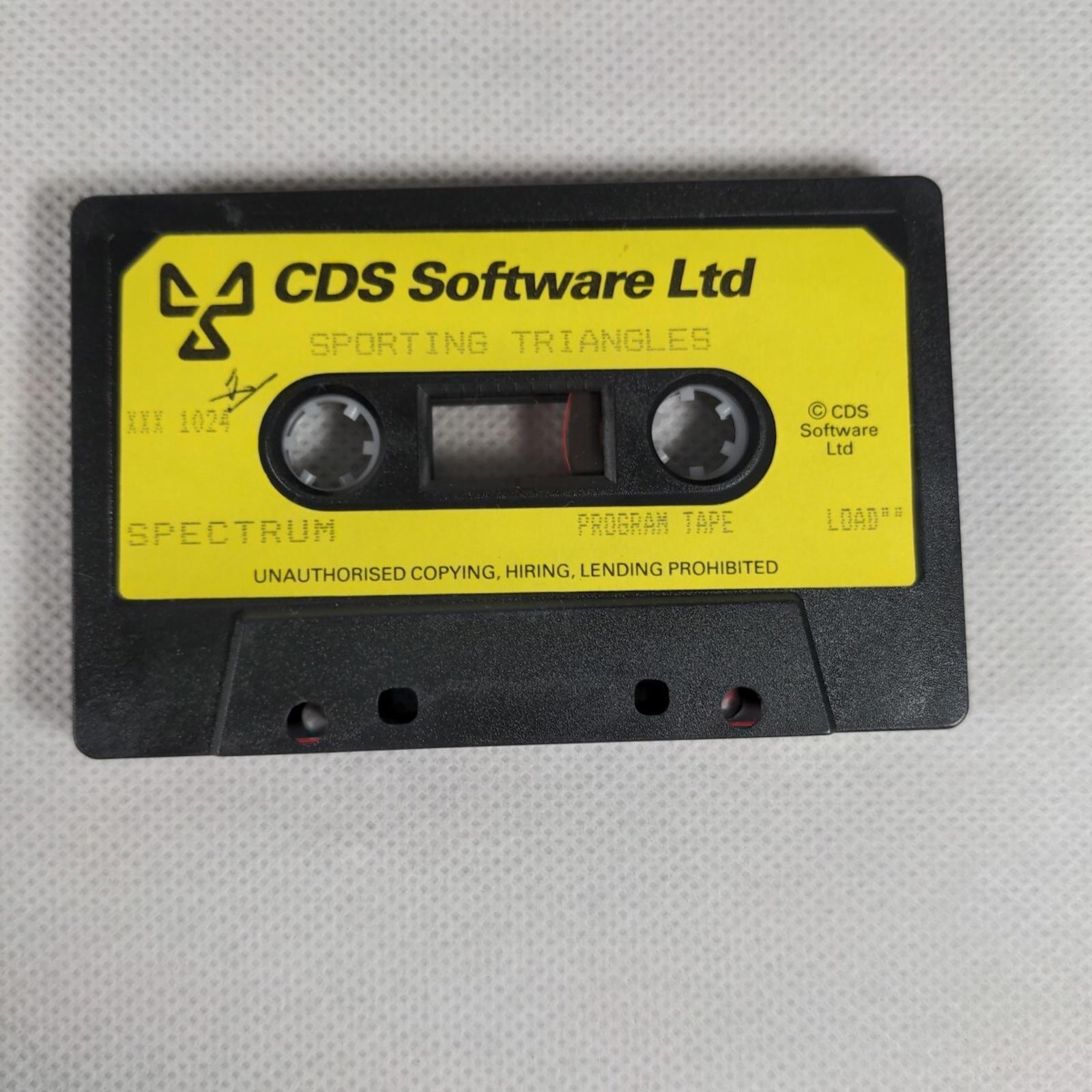 Sporting Triangles ZX Spectrum 48K 128K Game Cassette Tested & Working